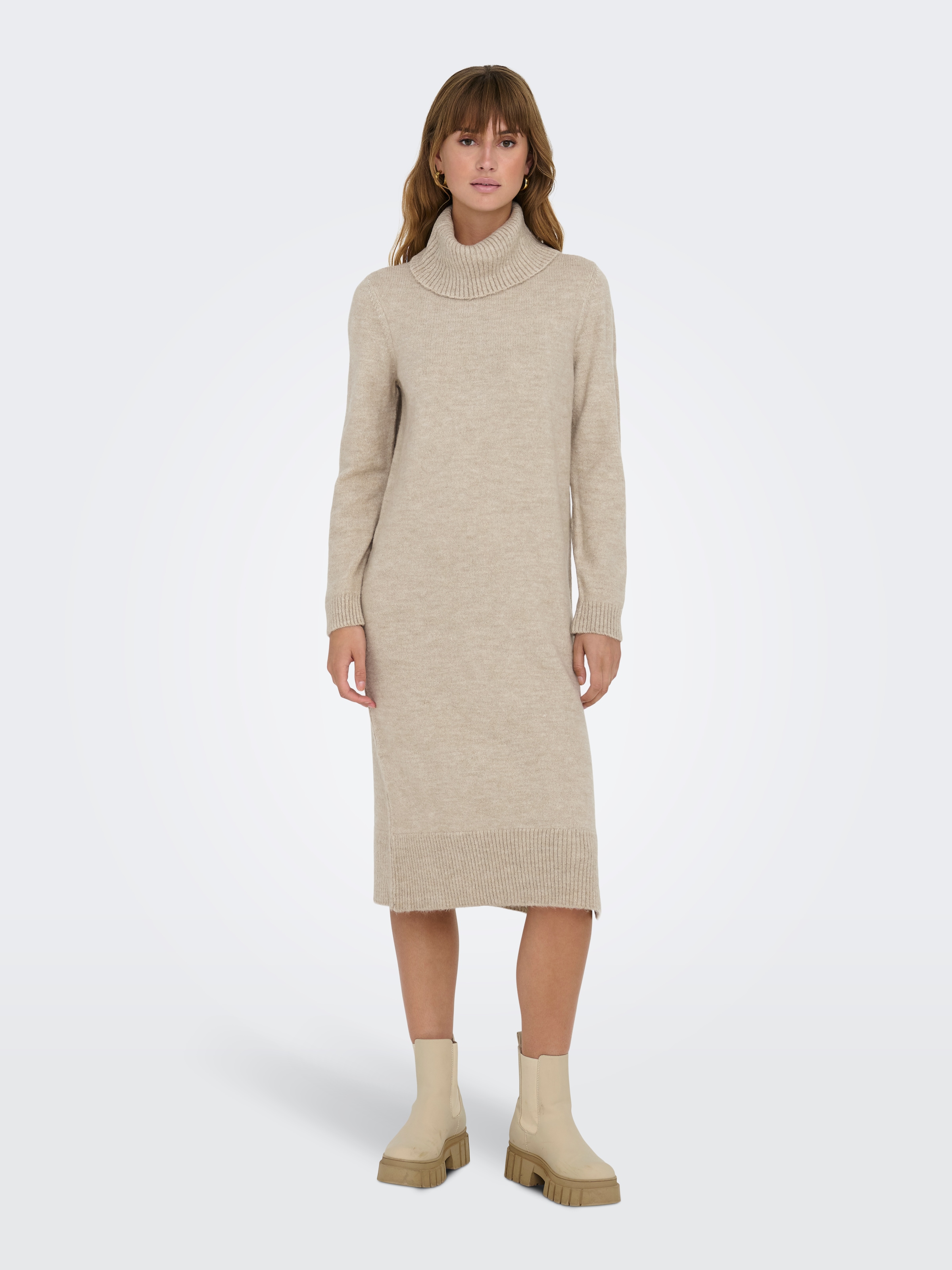 ONLY Strickkleid »ONLBRANDIE L/S ROLL NECK DRESS«