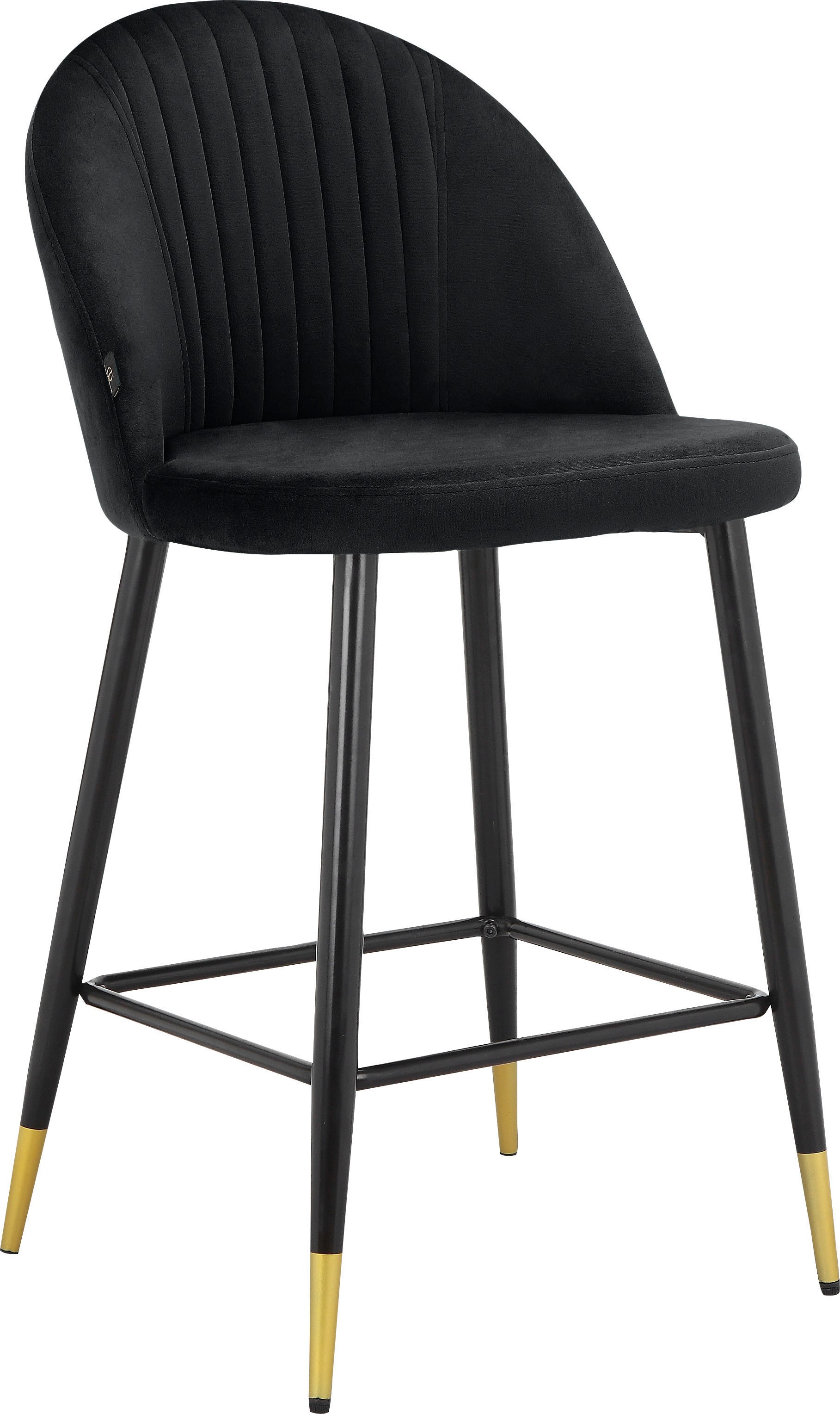 Image of GOODproduct Bistrostuhl "Embrosse" () 2 Stk.mit Sitz und Rücken gepolstert, in schönem Velourstoff, Sitzhöhe 65 cm