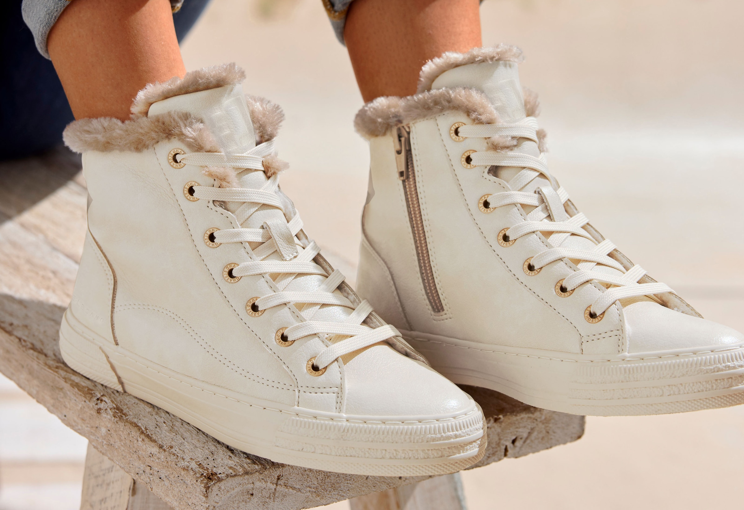 Elbsand Bottines »Stiefel, Boots, Schnürstiefelette, Sneaker, Schnürschuh«  avec doublure douillette VEGAN