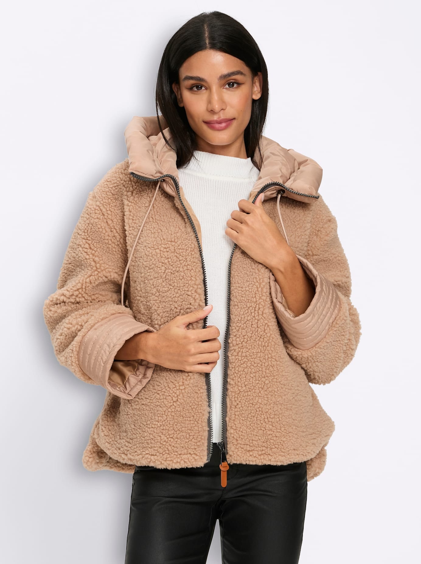 heine Langjacke mit Kapuze