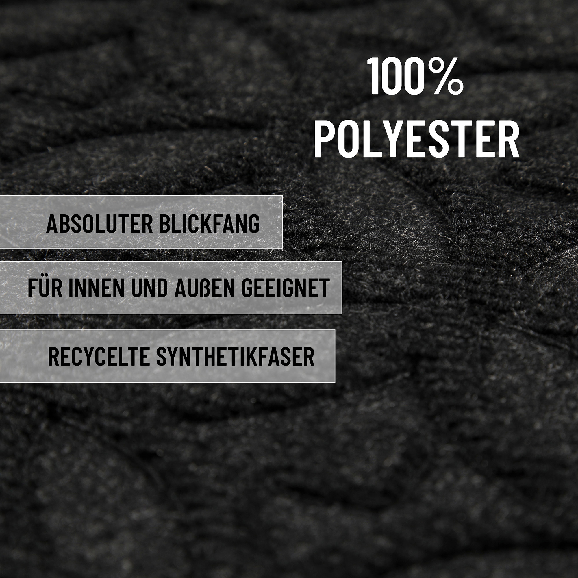 Wecon home Fussmatte »Midnight Mosaic«, rechteckig, 4 mm Höhe, pflegeleicht, rutschfest, Ornamente, Innen & Aussen, Schmutzfangmatte
