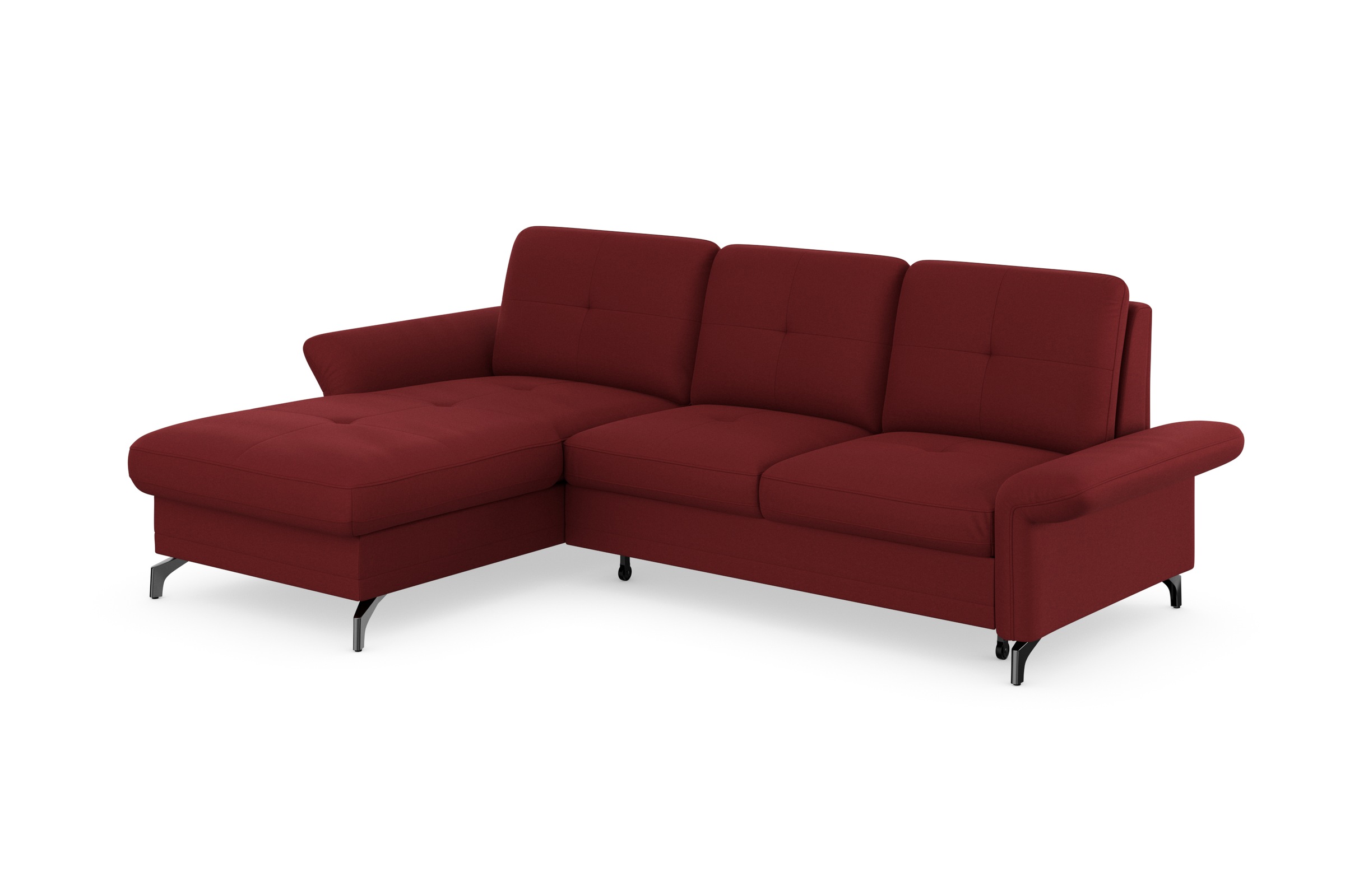Places of Style Ecksofa »Calando L-Form«, wahlweise mit Bettfunktion, Bettkasten und Armteilfunktion