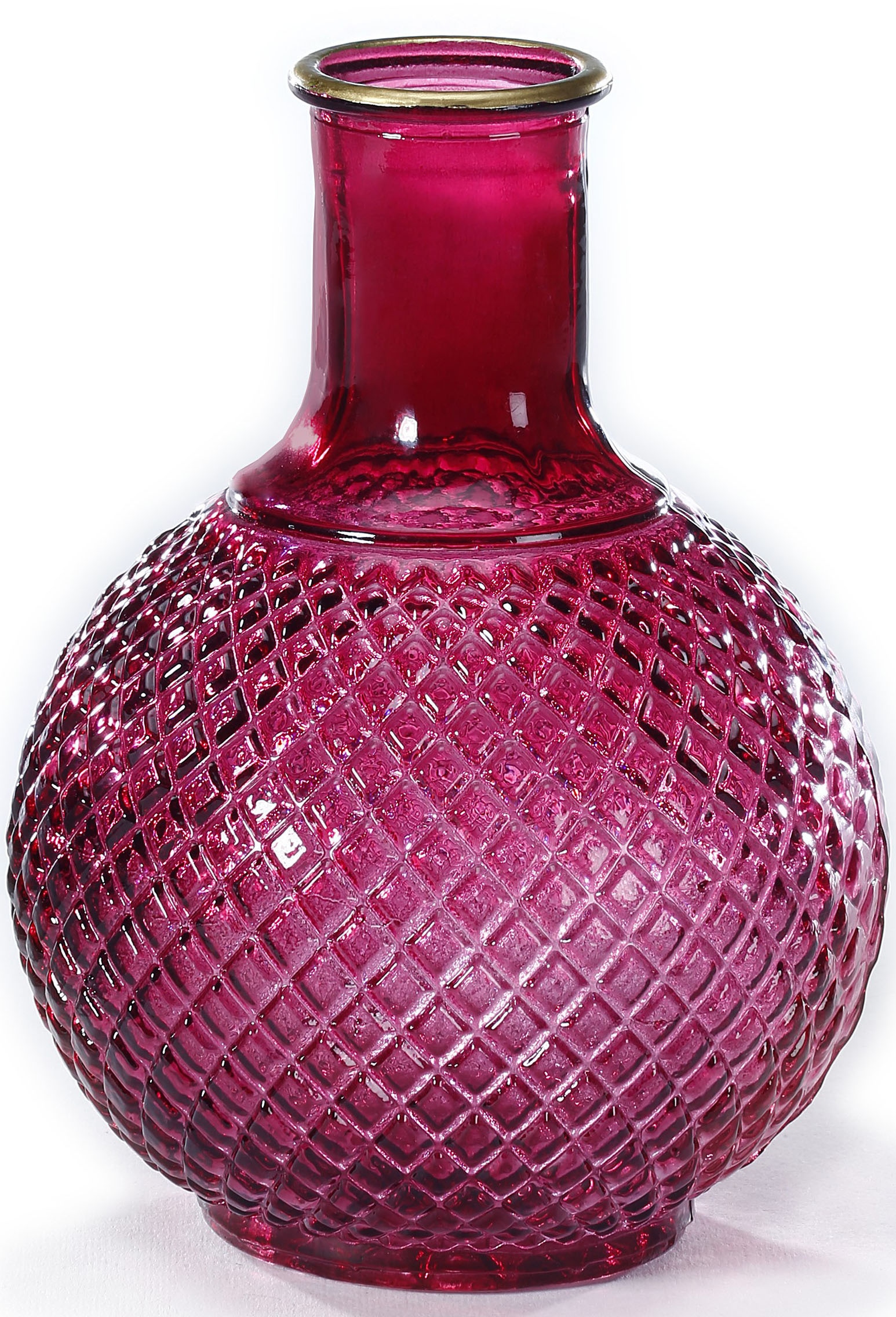 CHRISTMAS GOODS by Inge Tischvase, (Set, 2 St.), mit Rautemuster, Höhe ca. 15 cm und 18 cm