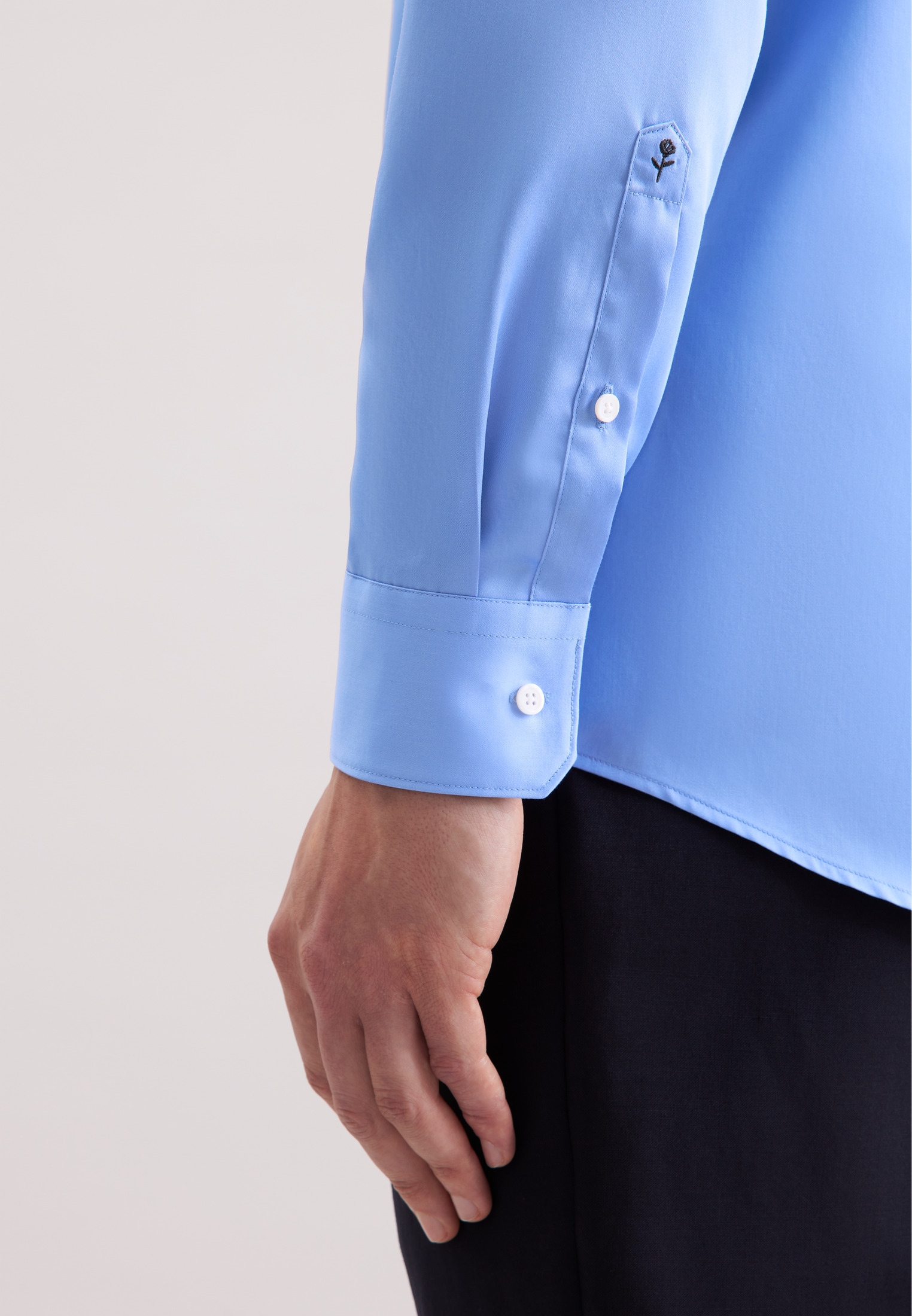 seidensticker Chemise d'affaires »Schwarze Rose« Regular 1/1 Kentkragen Uni