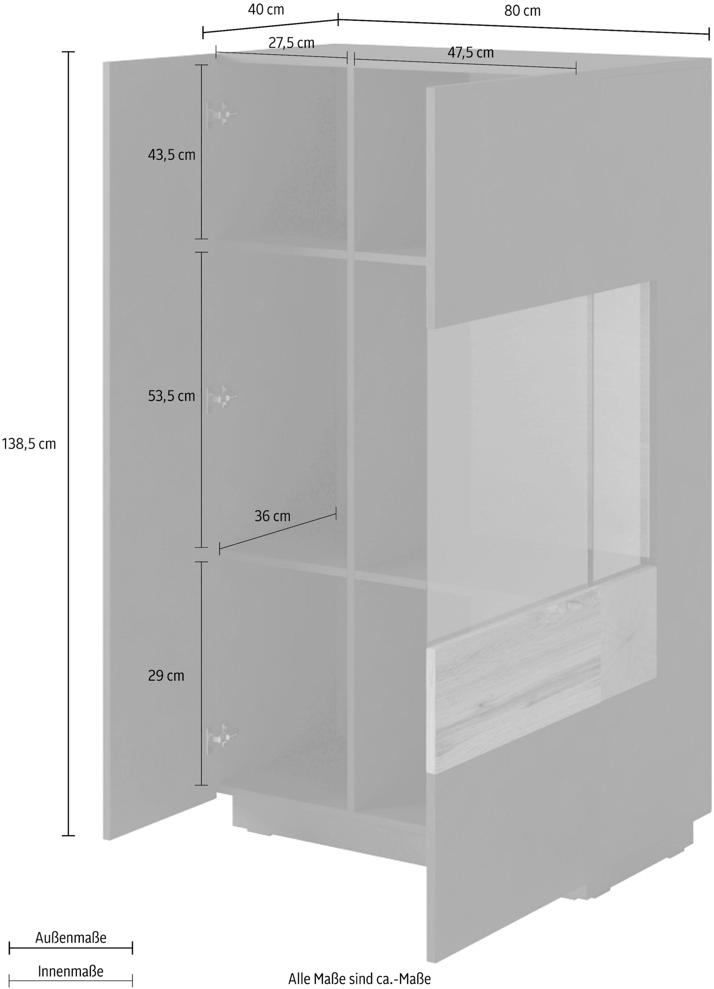 Helvetia Vitrine »SILKE«, Höhe 138,5 cm jetzt kaufen