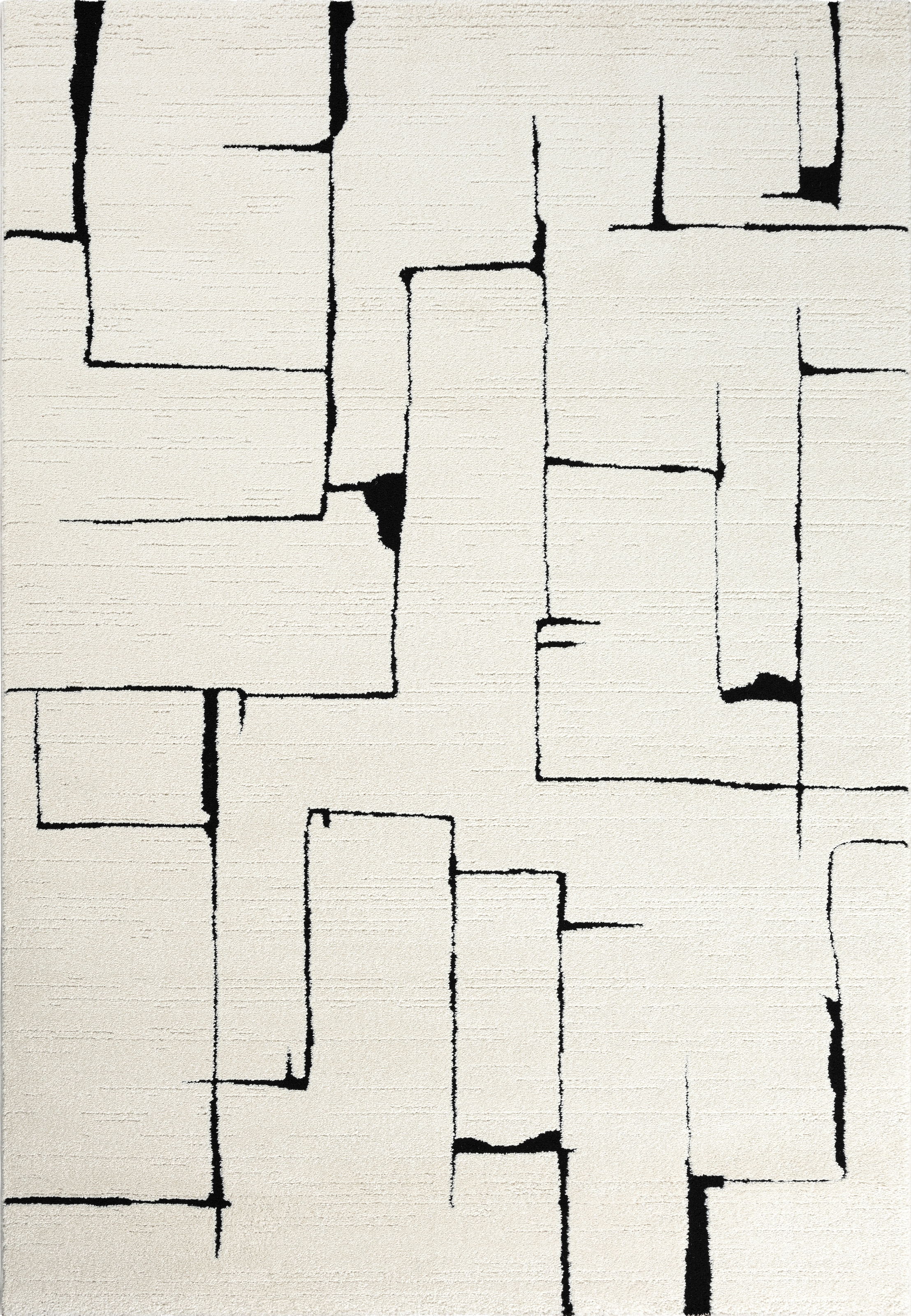 merinos Teppich »Elio 4« rechteckig 16 mm Höhe moderner Kurzflor Teppich mit Hoch-Tief-Effekt, 3D Effekt