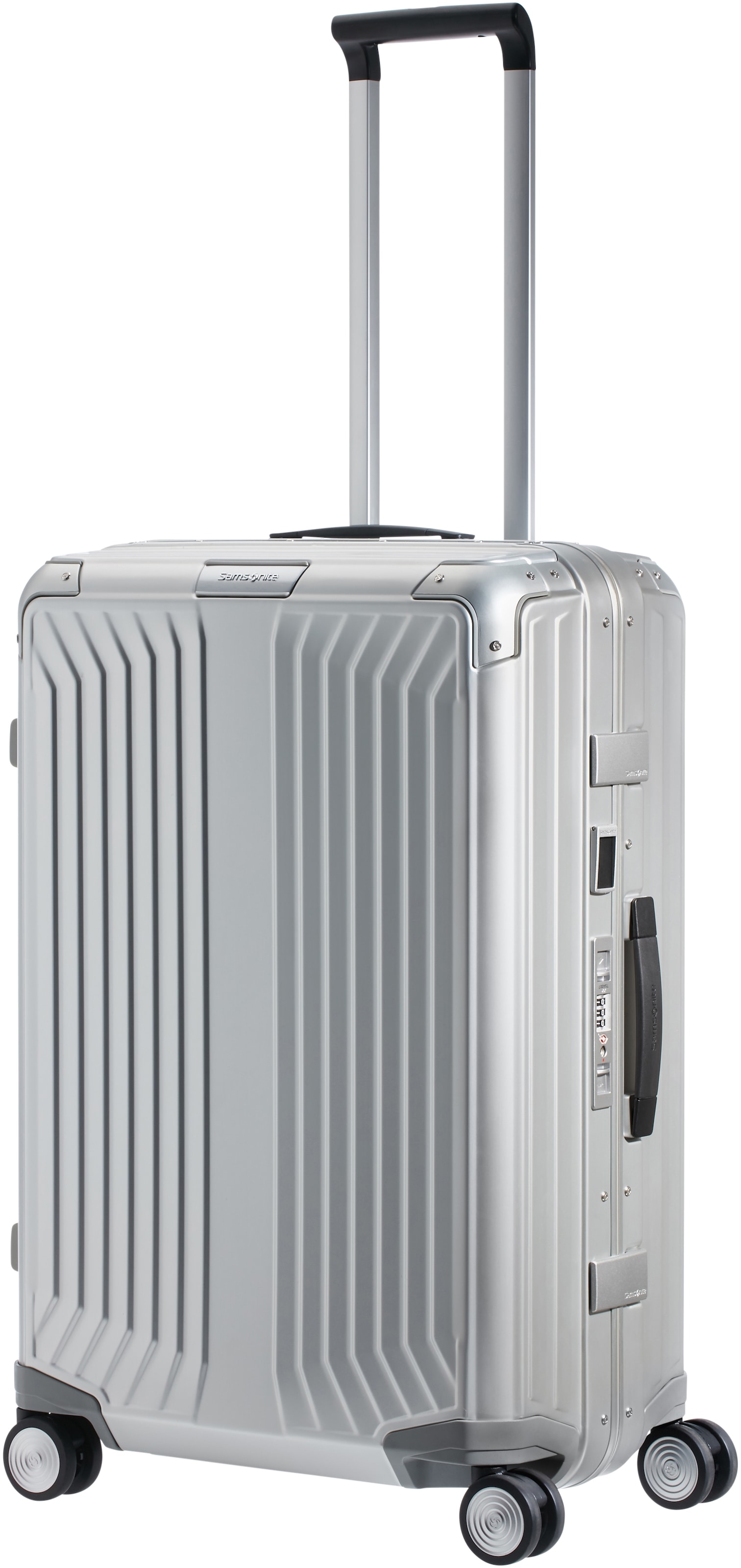 Samsonite Hartschalen-Trolley »LITE-BOX ALU«, 4 Rollen, Hartschalenkoffer Premium-Aluminium Grosser-Koffer TSA-Zahlenschloss