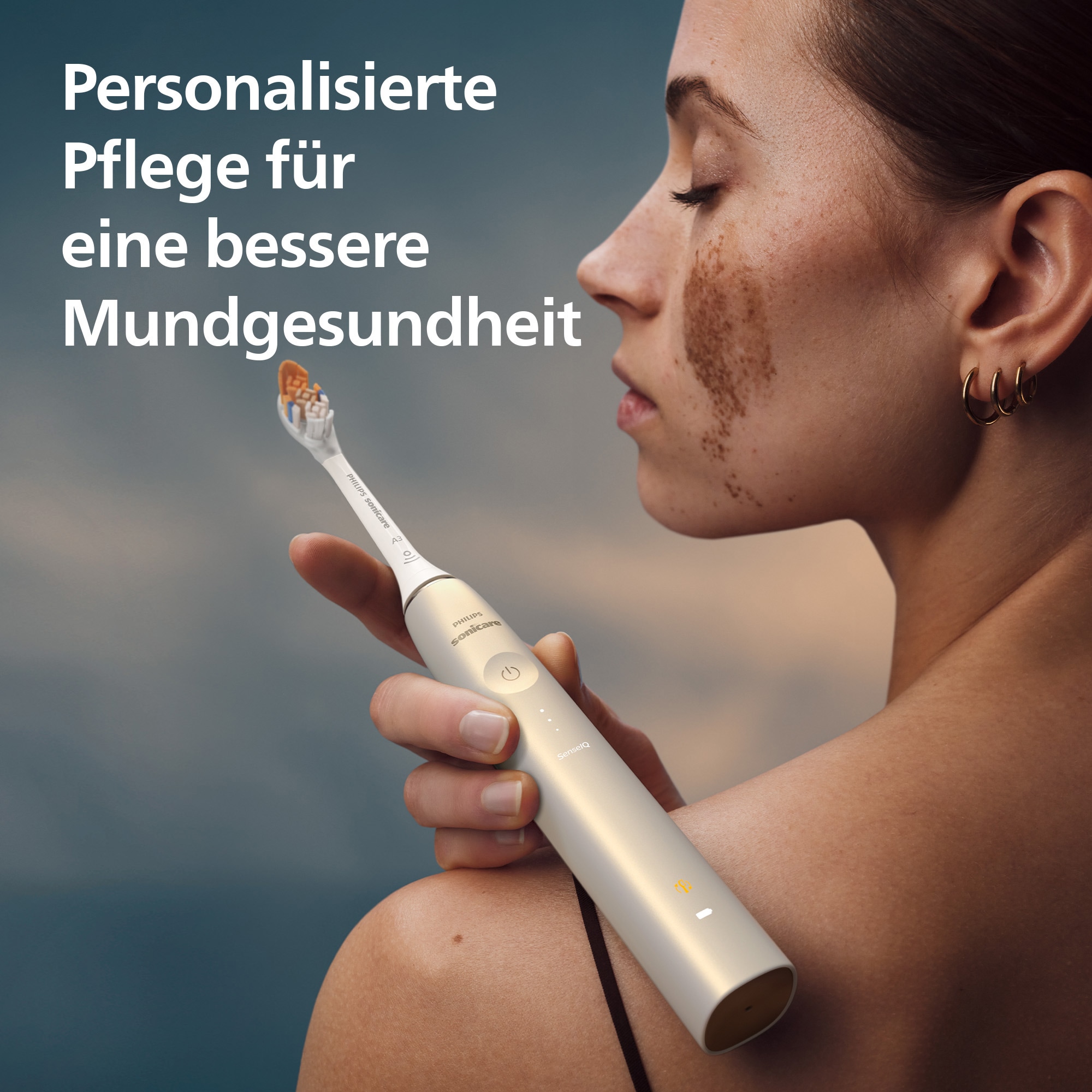 Philips Sonicare Brosse à dents électrique »DiamondClean Prestige 9900 HX9992« 2 cuis Aufsteckbürsten mit integriertem Drucksensor, 5 Putzprogramme, inkl. Ladeetui