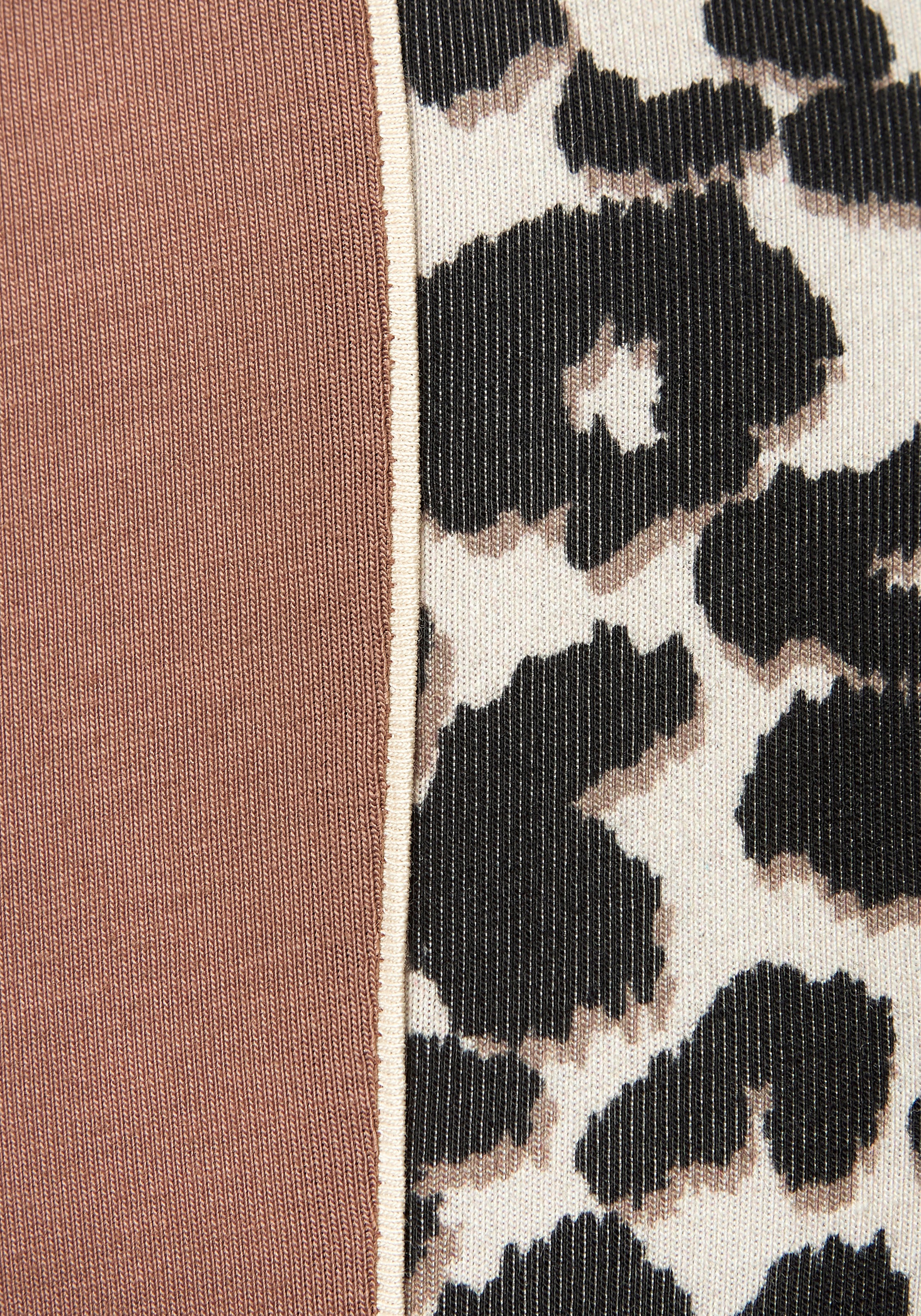 LASCANA ACTIVE Leggings, Einsätze mit Leopardenmuster an den Beinen