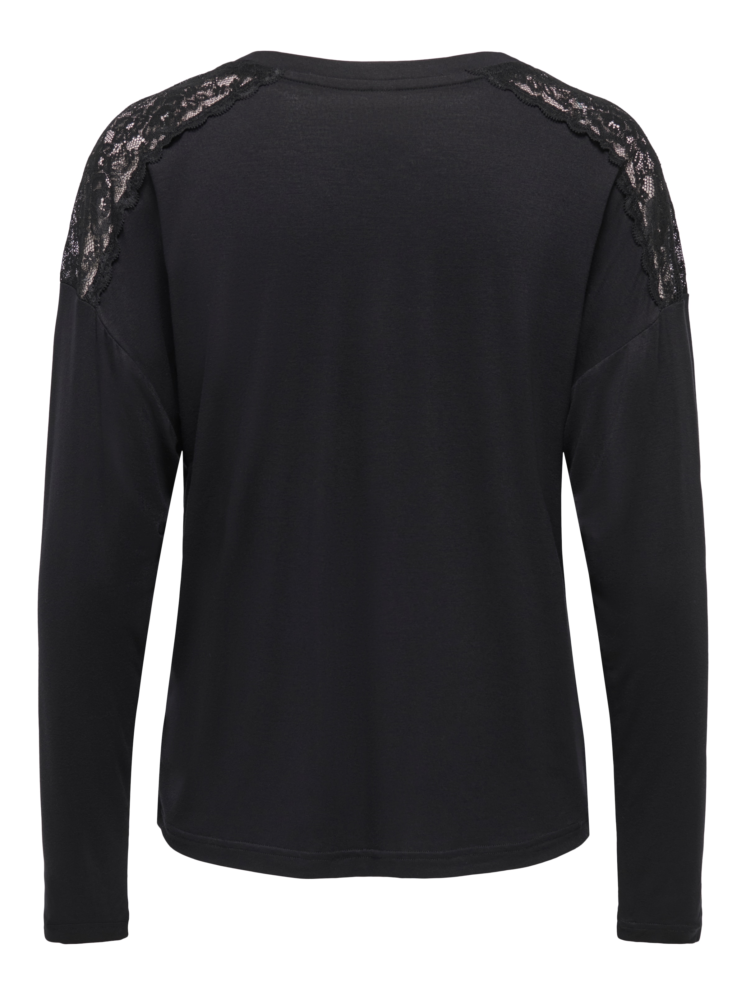 ONLY »ONLLUNI L/S TOP WITH LACE DETAILS CS JRS« Viskosemischung, regular fit