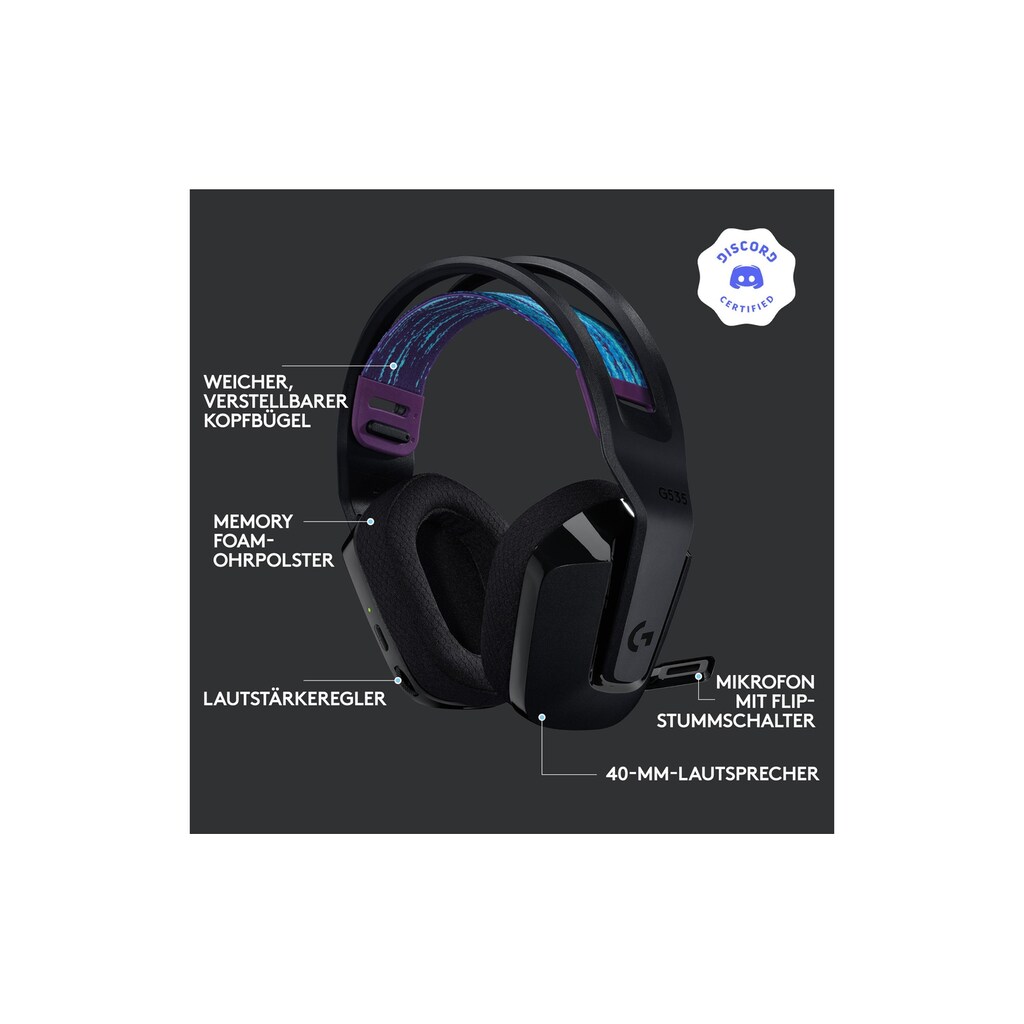 Logitech Gaming-Headset »G535 Lightspeed Gaming Headset«