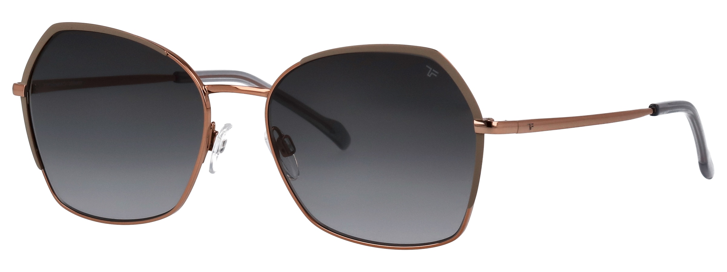 Image of TITANflex Sonnenbrille "826703" Form Feminin, Titanflex Logo auf Glas und Bügel, Polyamid UV 400