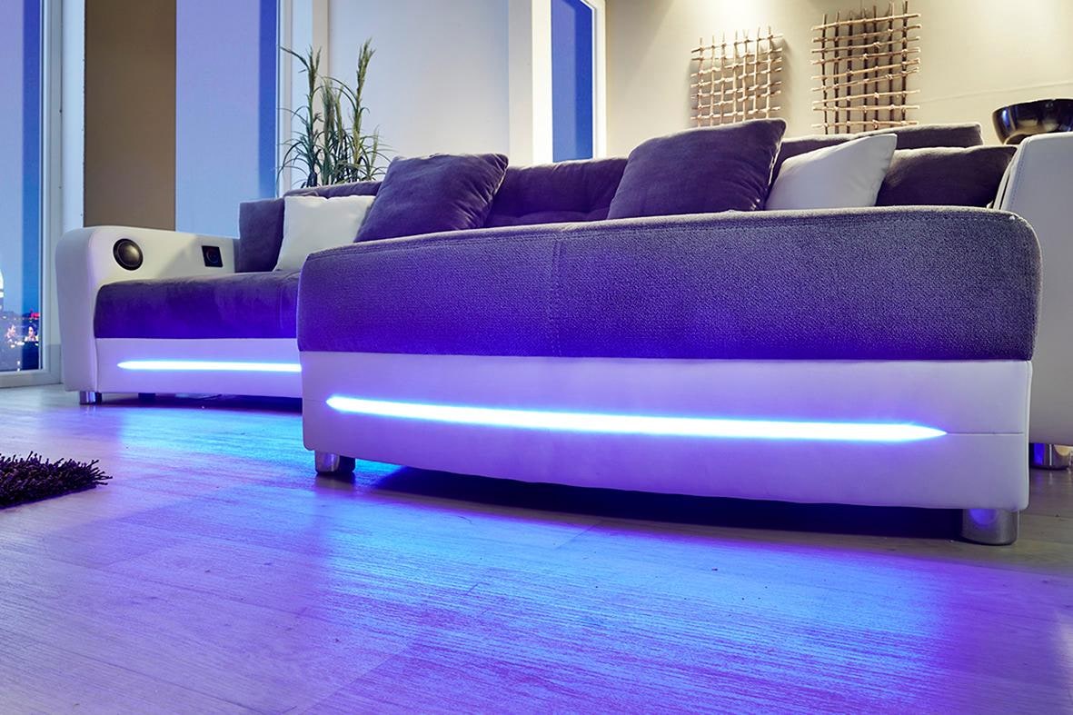 Jockenhöfer Gruppe Ecksofa »Laredo«, inklusive Bluetooth-Soundsystem kaufen RGB-LED-Beleuchtung bequem und