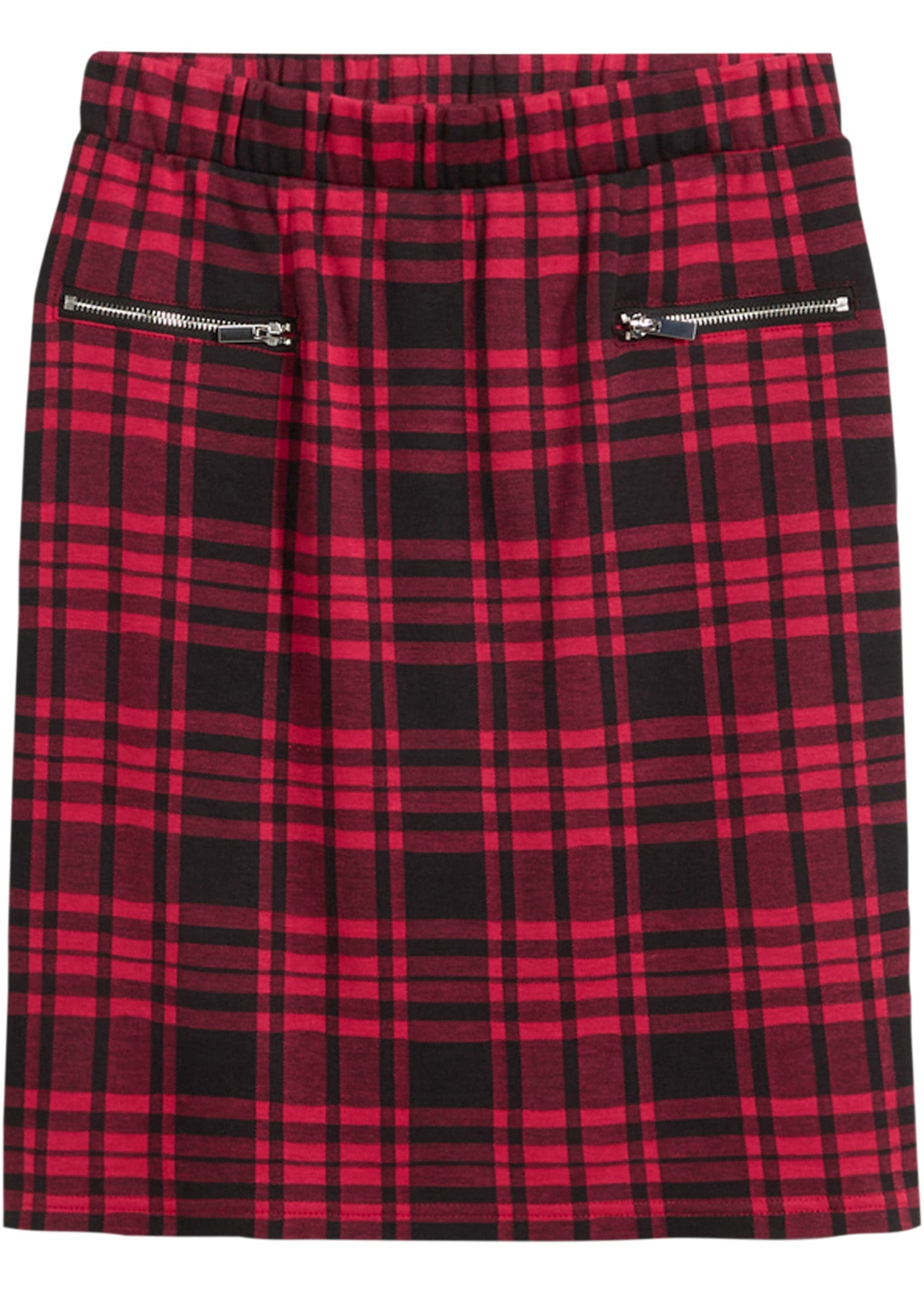 bonprix Jupe en jersey »Jersey-Rock« aus Polyester, Viskose und Elasthan, Minirock-Länge, mit Gummizug