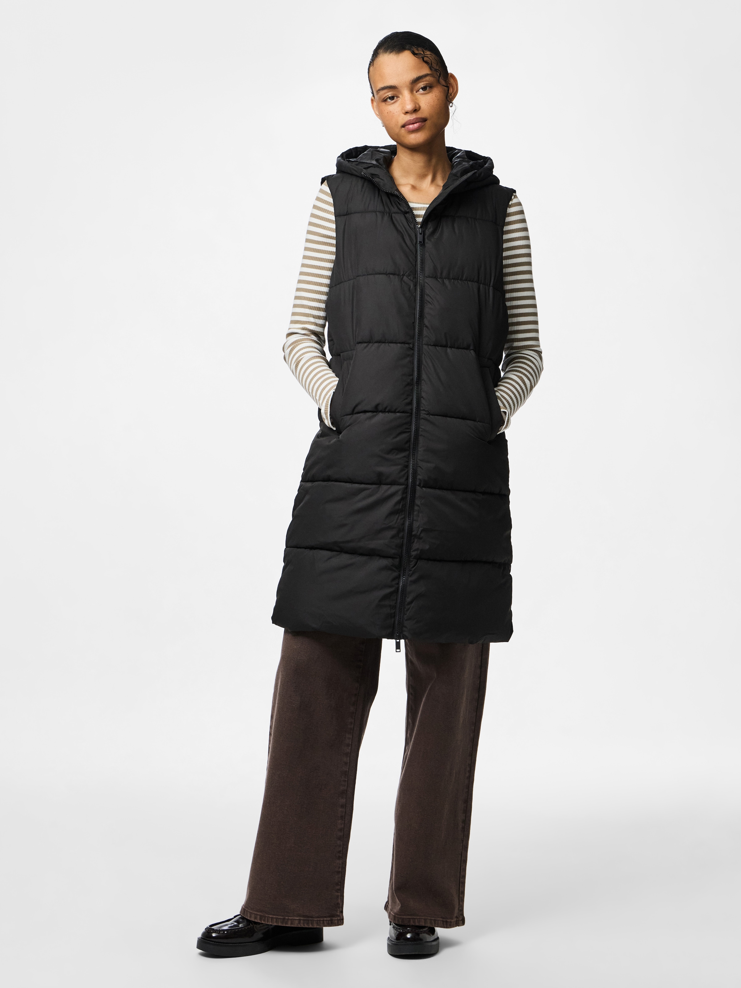 pieces Gilet matelassé »PCBEE NEW LONG PUFFER VEST NOOS BC«