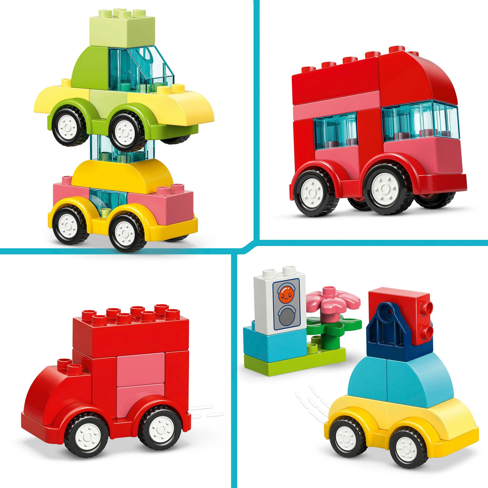 LEGO® Konstruktionsspielsteine »Kreative Fahrzeuge (10474), LEGO DUPLO My First« Made in Europe