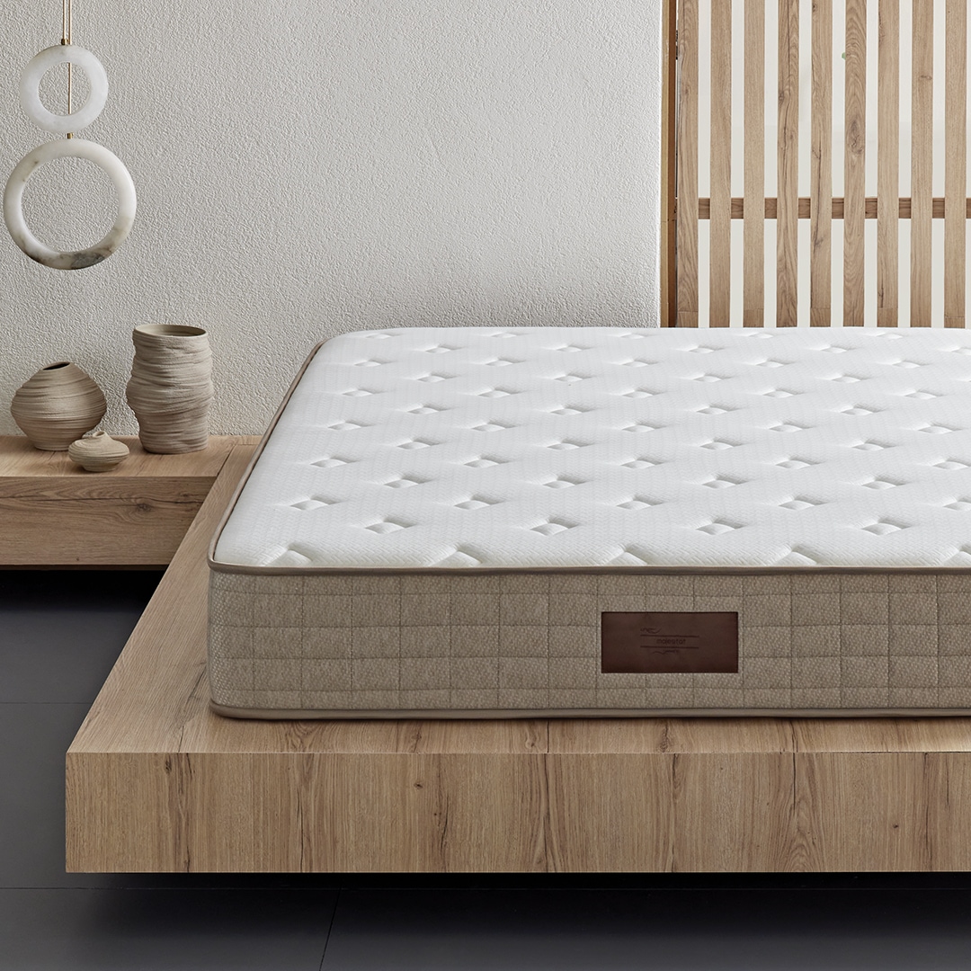 Yatas Bedding Taschenfederkernmatratze »Majestät First Class, Matratze 90x200, 140x200 cm & weitere Grössen«, 30 cm hoch, Raumgewicht: 28 kg/m³, 406 Federn, (1 St., 1-tlg.), H2, wendbar, ergonomisch, atmungsaktiv