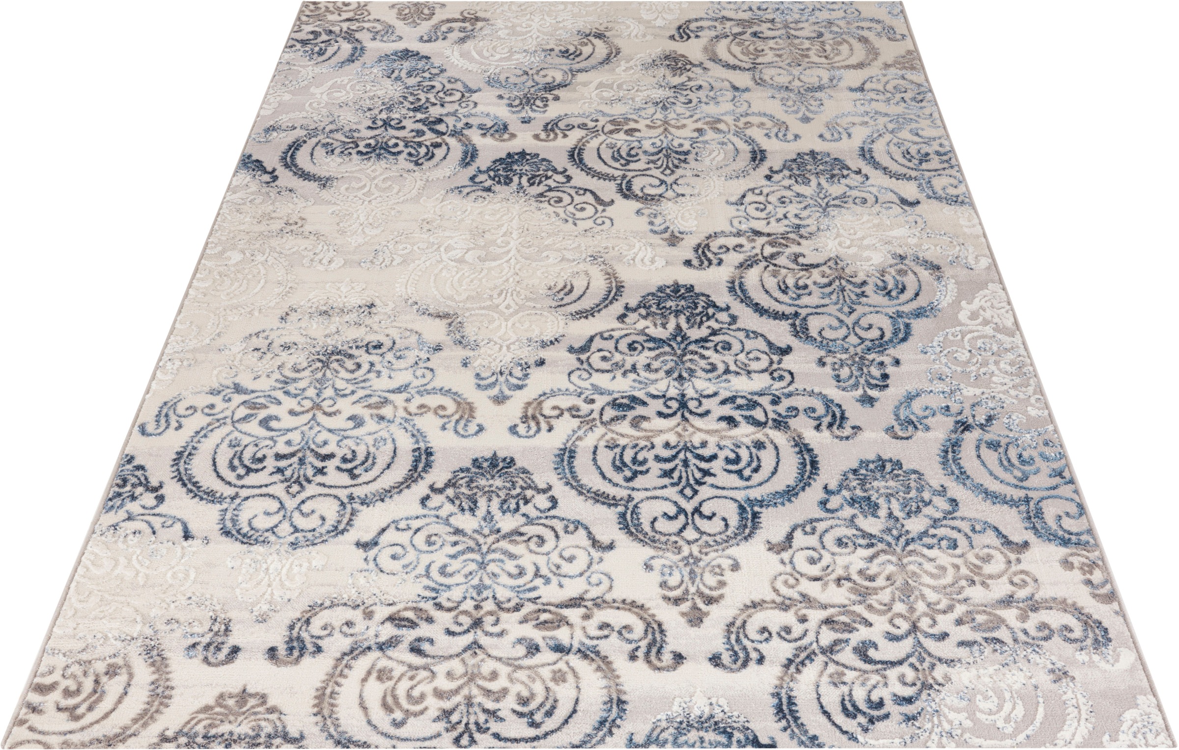 Image of MINT RUGS Teppich »Favio«, rechteckig, 8 mm Höhe, Kurzflor, orientalischer Ornamenten Design, Used Look, Wohnzimmer, Schlafzimmer, Robust, Pflegeleicht, Gekettelt bei Ackermann Versand Schweiz