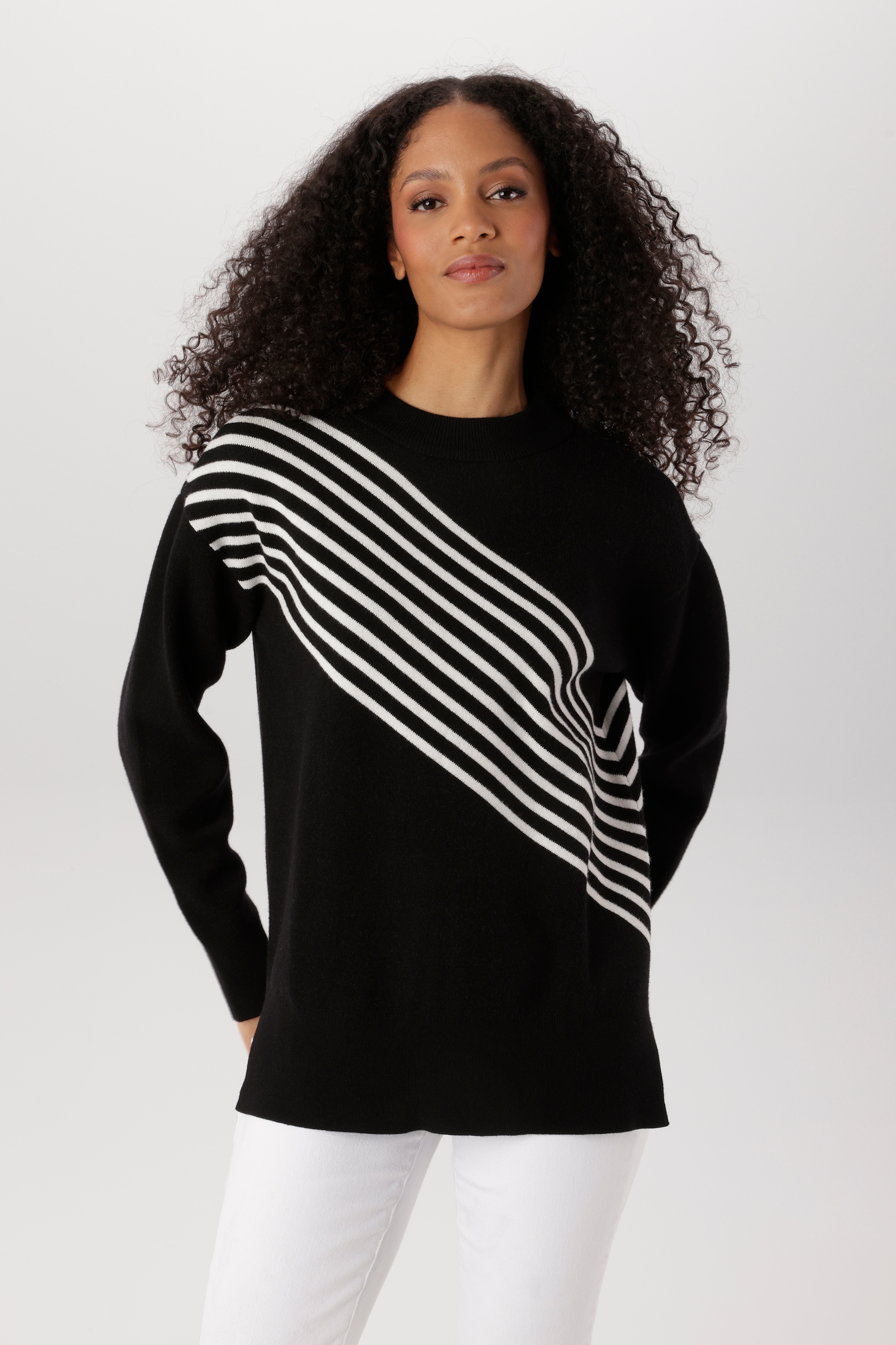 Image of Aniston SELECTED Strickpullover raffinierter Streifenverlauf vorne und hinten - NEUE KOLLEKTION