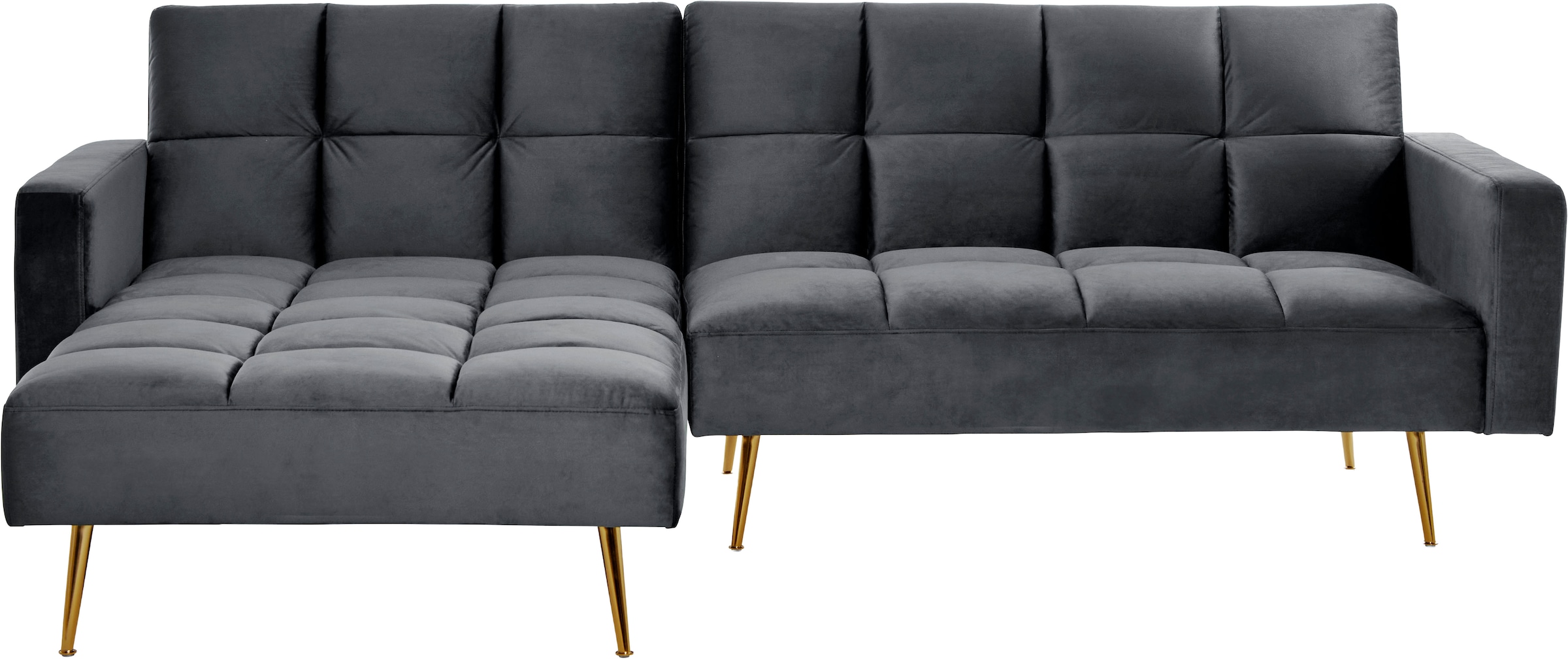 Jahnke Canapé d'angle »CHILLAX POSH CORNER« avec fonction couchage, montage réversible, 244 x 150 cm