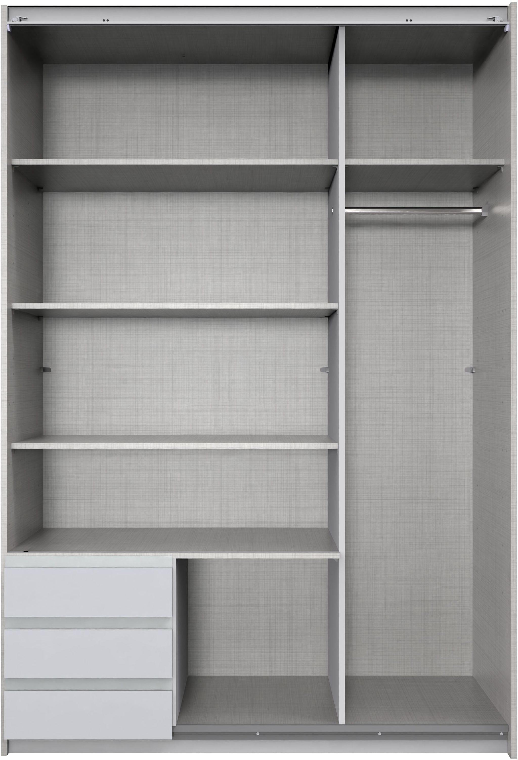 Wimex Schwebetürenschrank »Emden moderner Kleiderschrank mit Spiegel und Schubladen« Schlafzimmer Schrank Garderobenschrank mit Schwebetüren Topseller