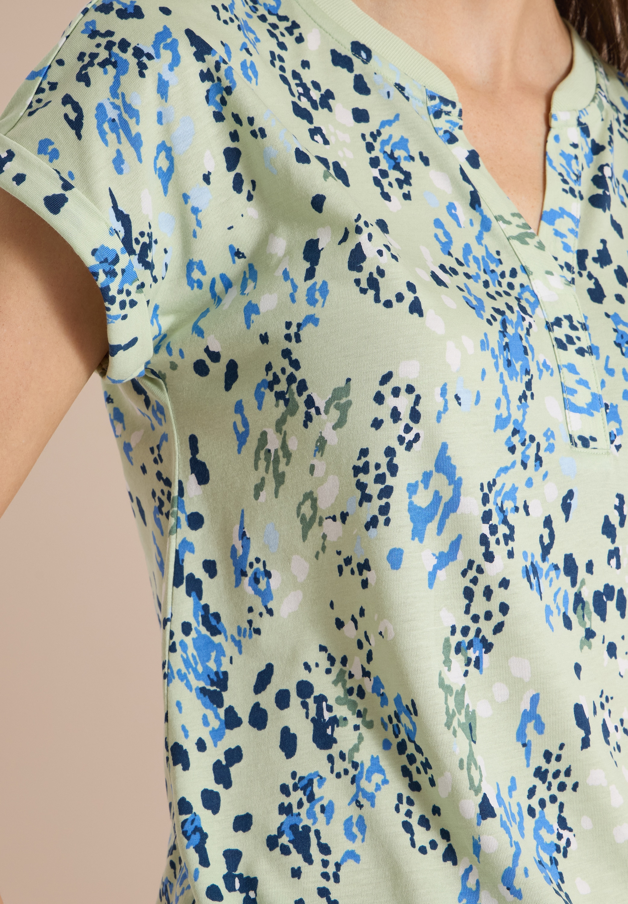 Cecil Kurzarmshirt Sommershirt mit grafischem Muster