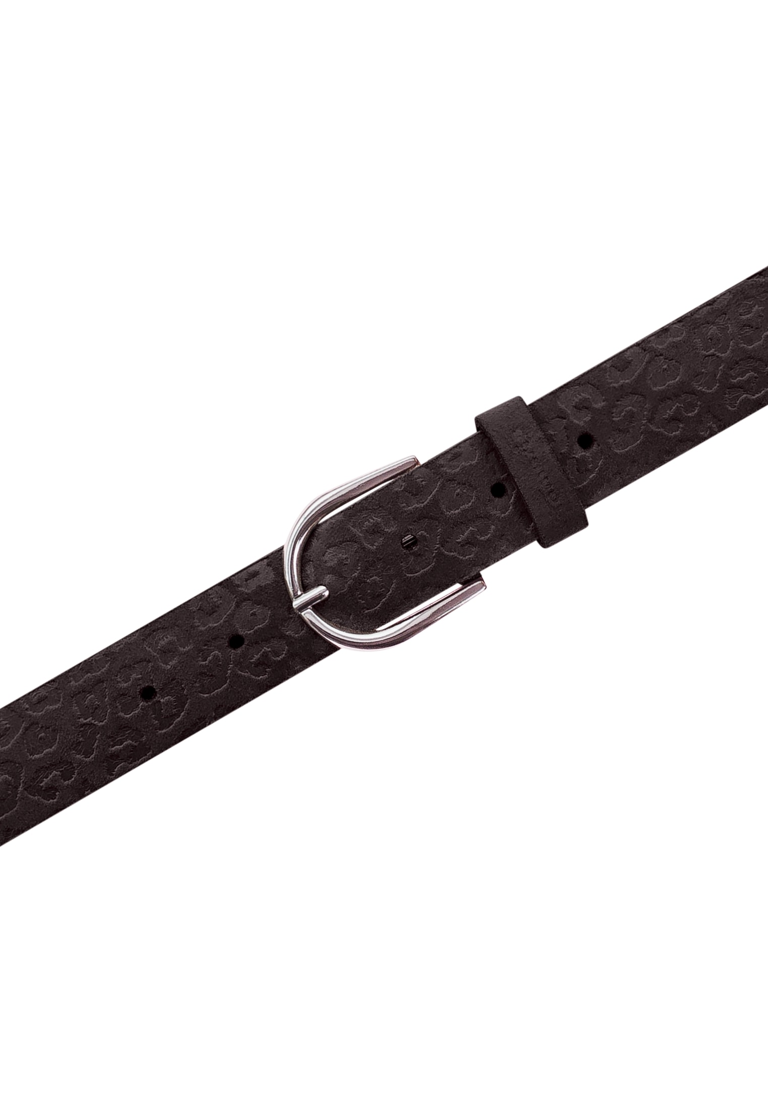 Tamaris Ledergürtel schiemernde Prägung im Animal-Design