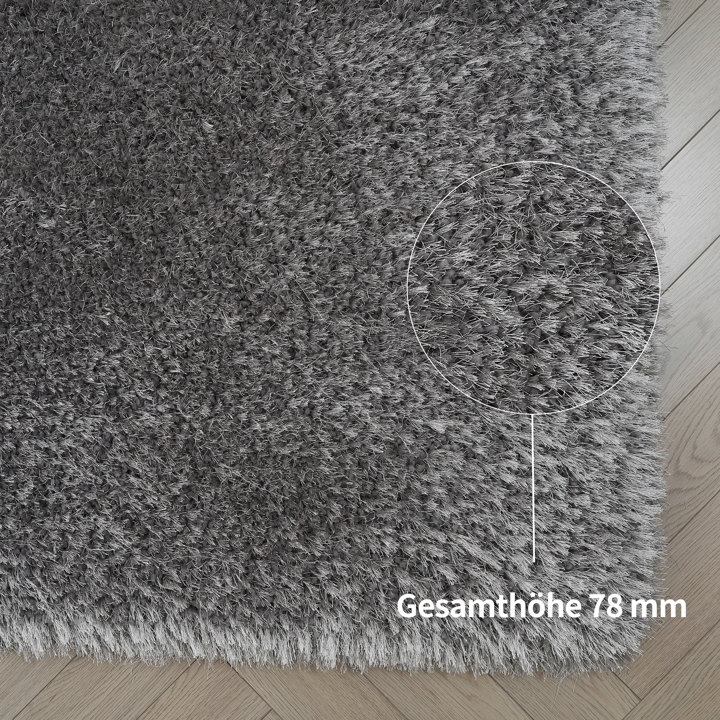 Guido Maria Kretschmer Home&Living Bettumrandung »Micro exclusiv Teppich, sehr hoher Flor, weich durch Mikrofaser«, (3 tlg.), Bettvorleger, Läufer-Set, weich, unifarben, Microfaser, Schlafzimmer