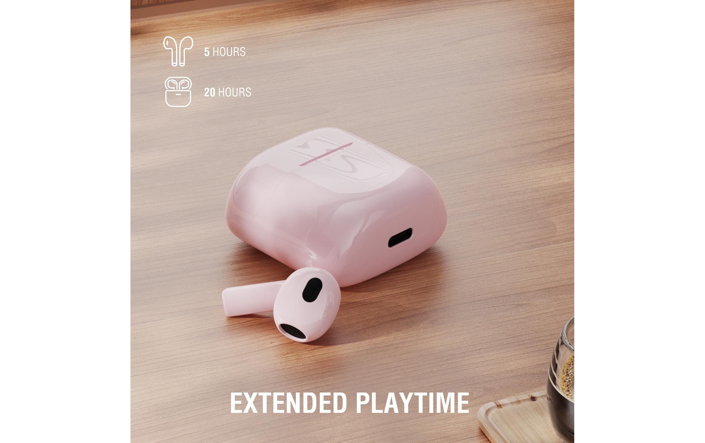 4smarts In-Ear-Kopfhörer »SkyBuds 2 ENC«, Active Noise Cancelling (ANC)