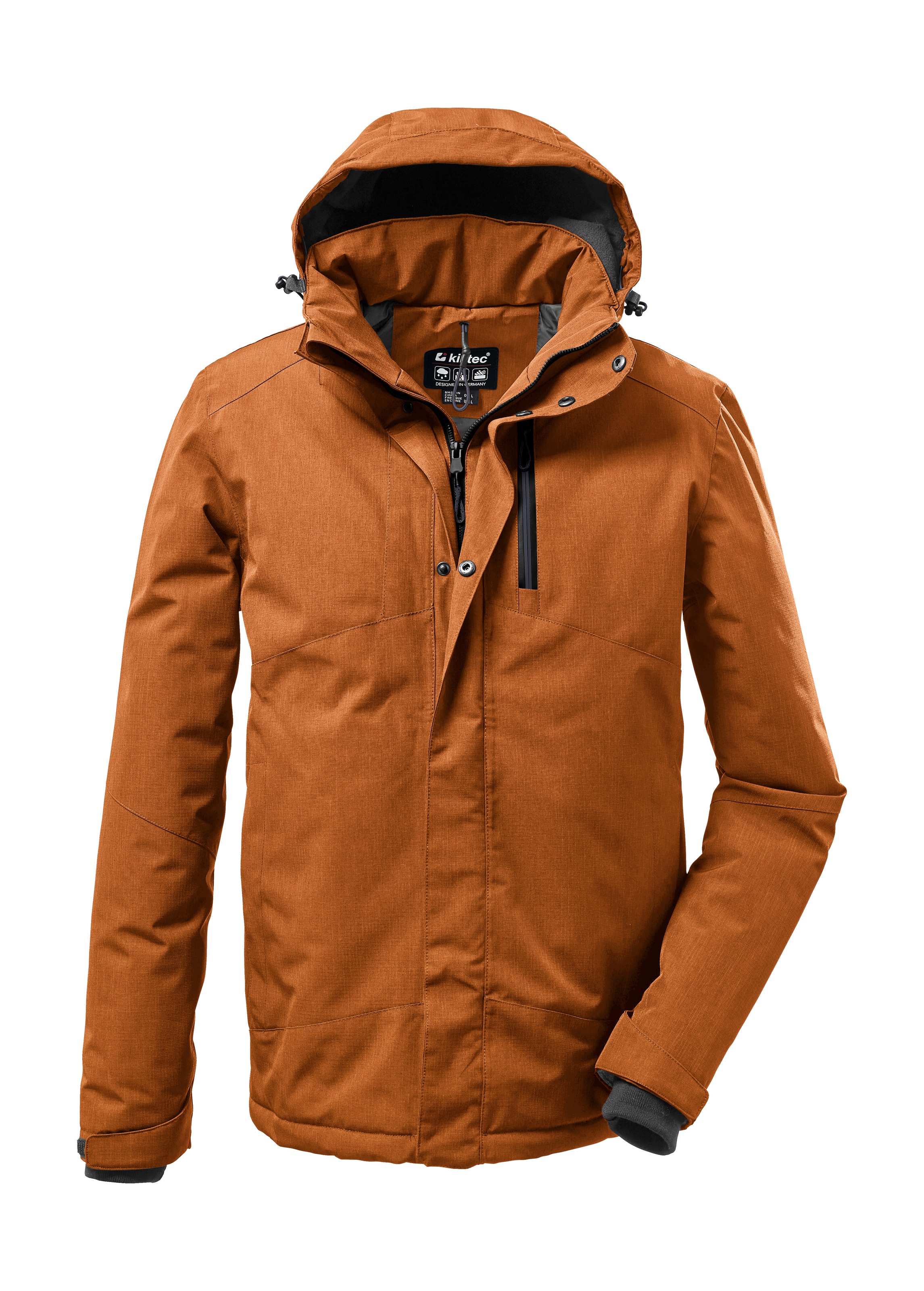Killtec Outdoorjacke »KOW 161 MN JCKT«, Wasser- und winddichte Funktionsjacke mit abnehmbarer Kapuze