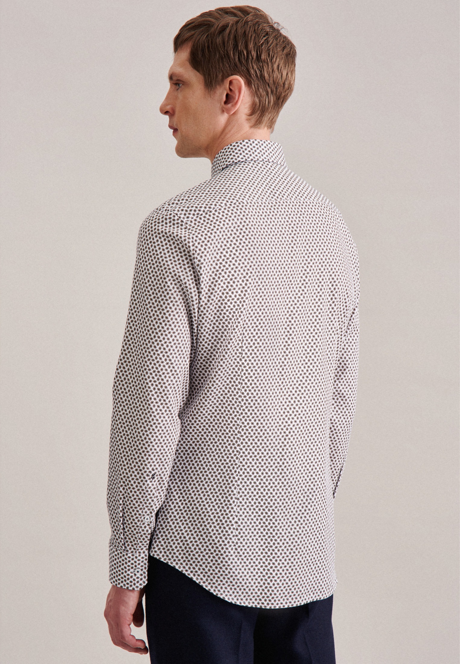 seidensticker Businesshemd »Slim« Slim 1/1 Kentkragen Druck