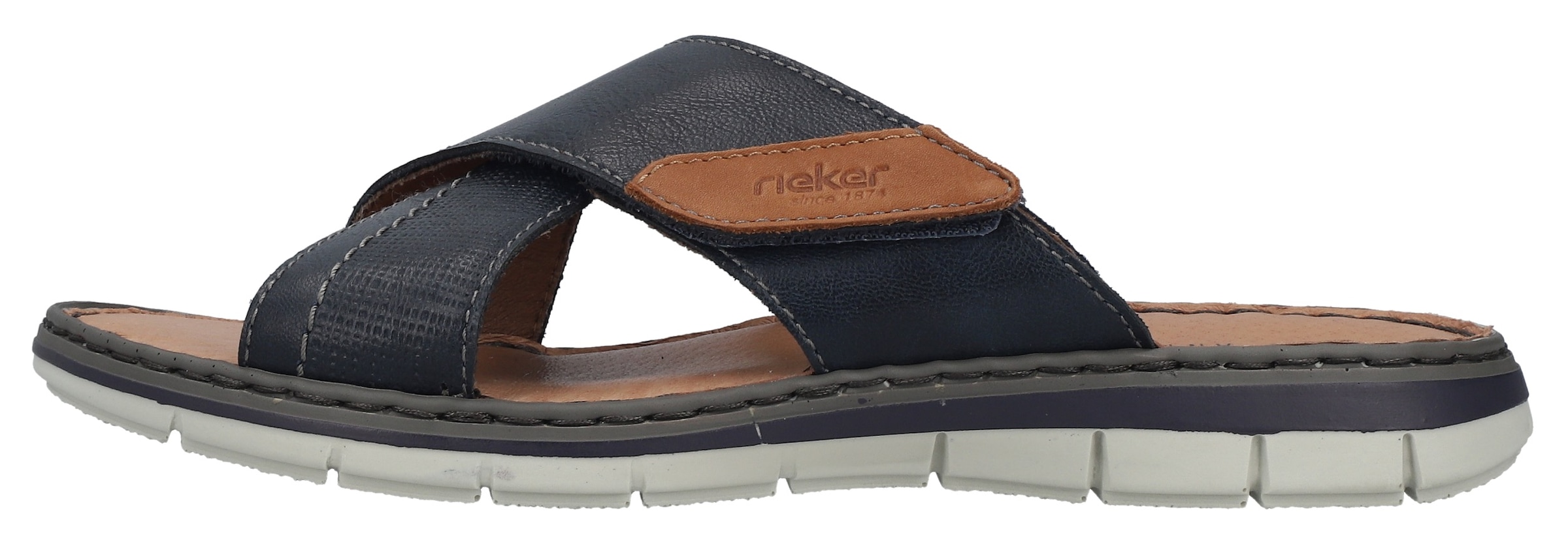 Rieker Pantolette  Sommerschuh, Strandschuh, Urlaubsschuh mit weicher Innensohle