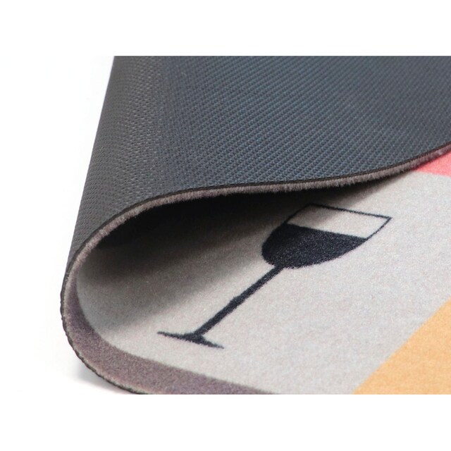 Primaflor-Ideen in Textil Fussmatte »BARBECUE CHECKS«, rechteckig,  Grillmatte ideal als Bodenschutz, mit Spruch, rutschhemmend, waschbar  acheter confortablement