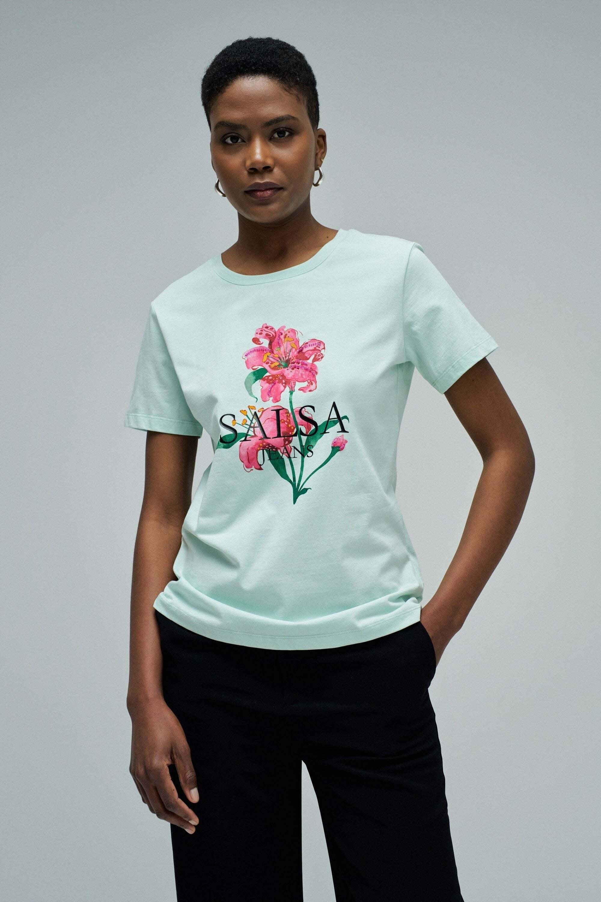 Salsa T-Shirt »Salsa Jeans T-Shirt Flower Print«