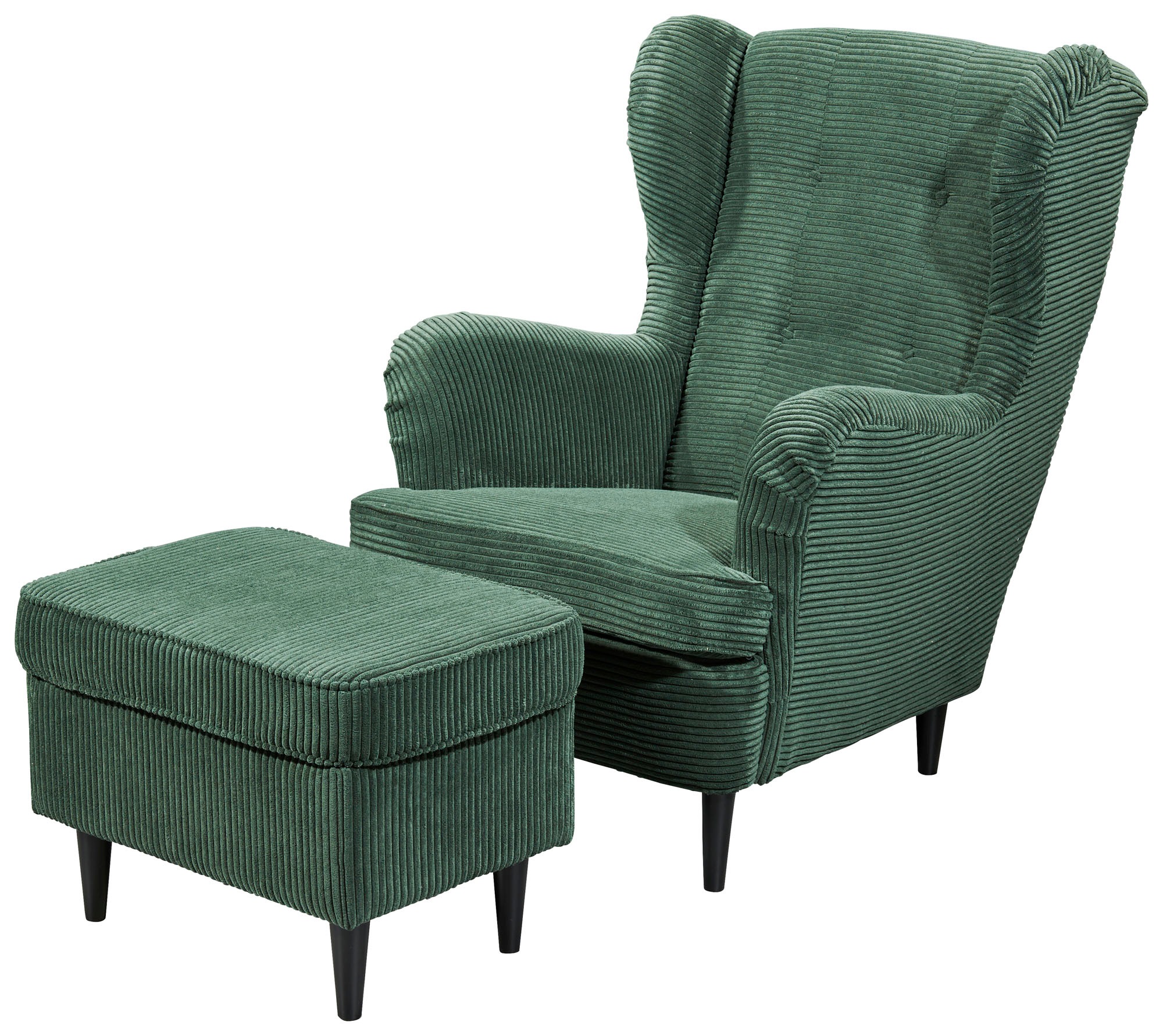 ED EXCITING DESIGN Hocker »Oskar«, mit Massivholzfüssen