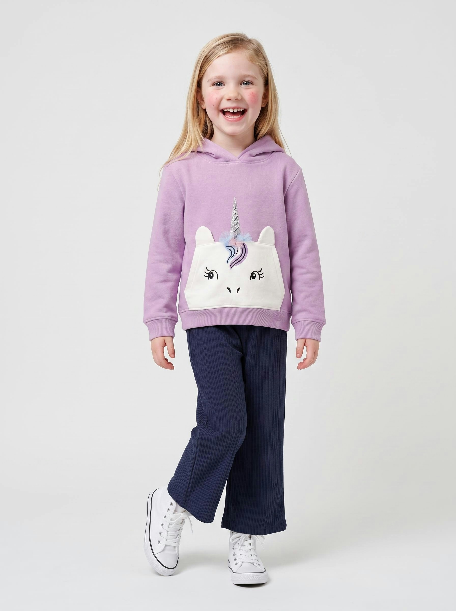 Blue Seven Sweat à capuche , Coton
