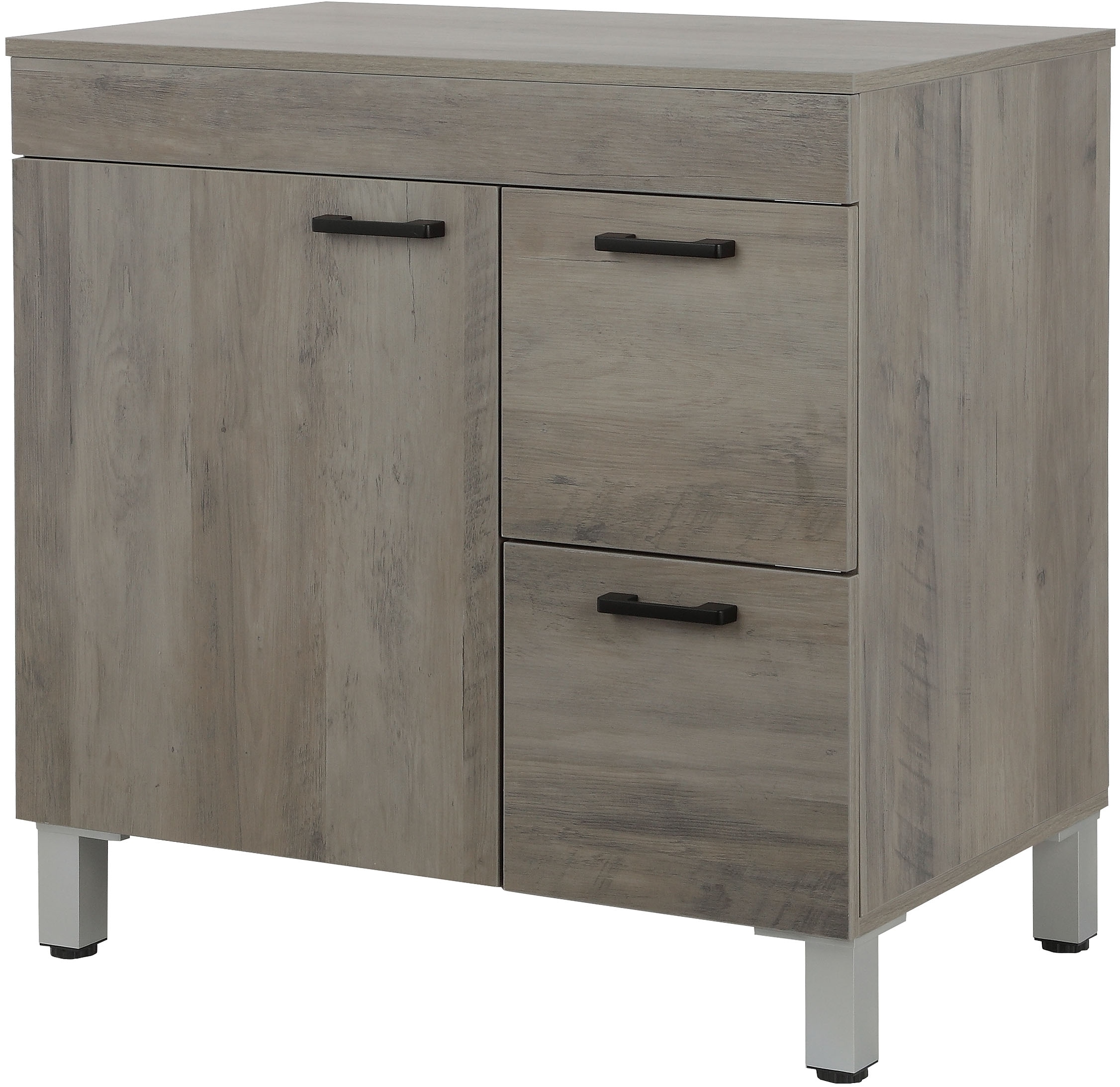 welltime Table de lavage »Florenz, Badezimmerschrank,Badschrank« Stauraum Waschtisch, 2 Schubladen und 1 Tür