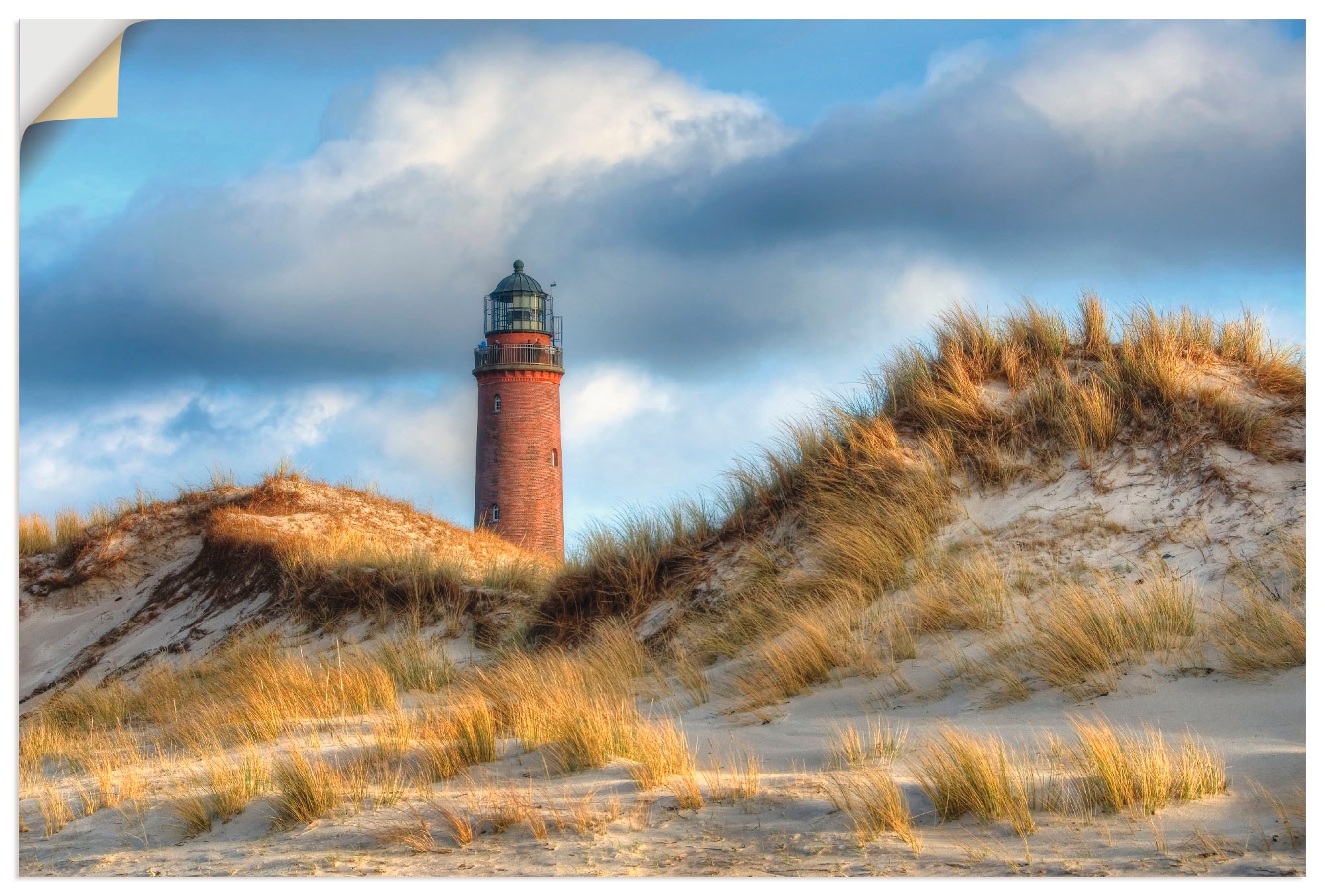 Image of Artland Wandbild »Prerow Leuchtturm«, Gebäude, (1 St.), in vielen Grössen & Produktarten - Alubild / Outdoorbild für den Aussenbereich, Leinwandbild, Poster, Wandaufkleber / Wandtattoo auch für Badezimmer geeignet bei Ackermann Versand Schweiz
