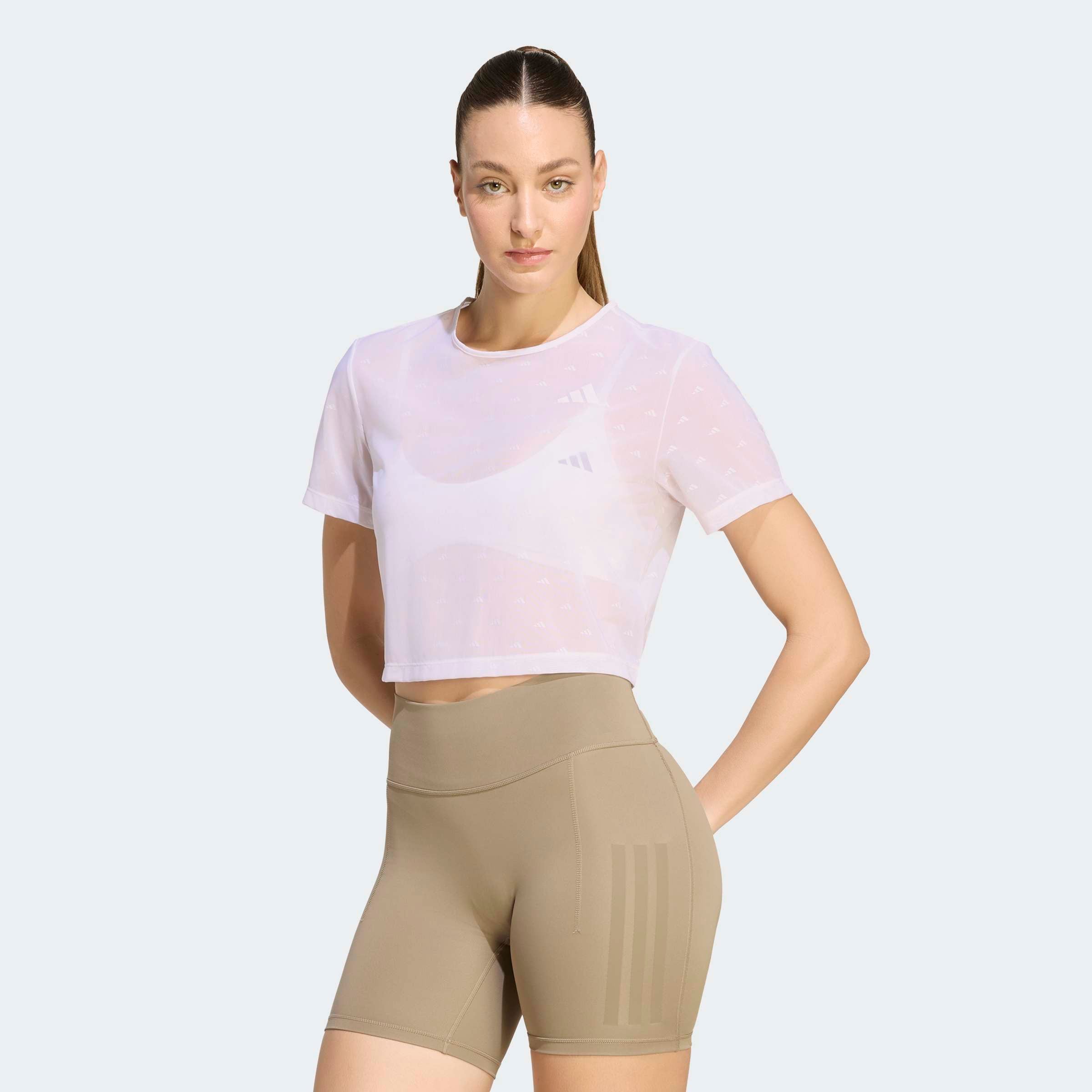 Image of adidas Performance T-Shirt "PRIMELIFT ESSENTIALS WORKOUT MESH-, KASTIG GESCHNITTEN"