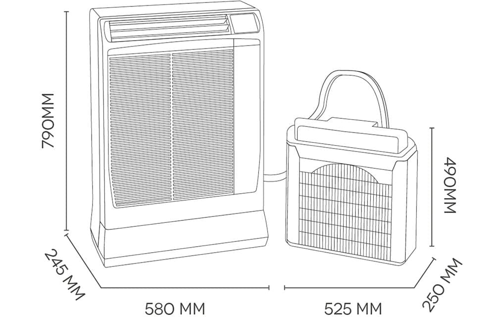 Coldtec by Kibernetik Klimagerät »Argo Ulisse 13 DCI ECO WiFi 180 m³«