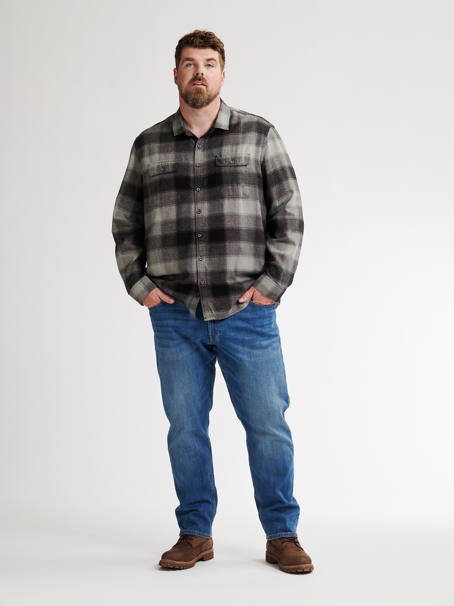 Petrol Industries Chemise à manches longues mit Brust Taschen