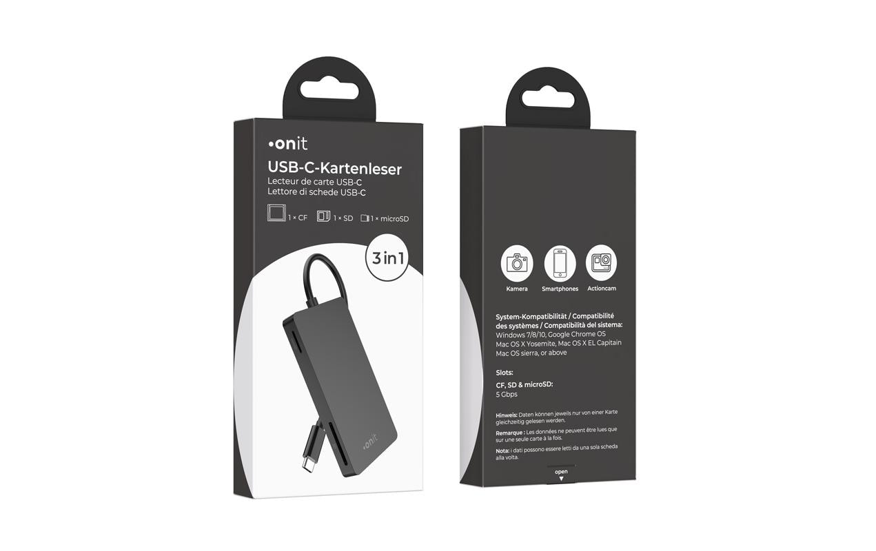 onit Adaptateur USB »Extern USB-C 3-in-«