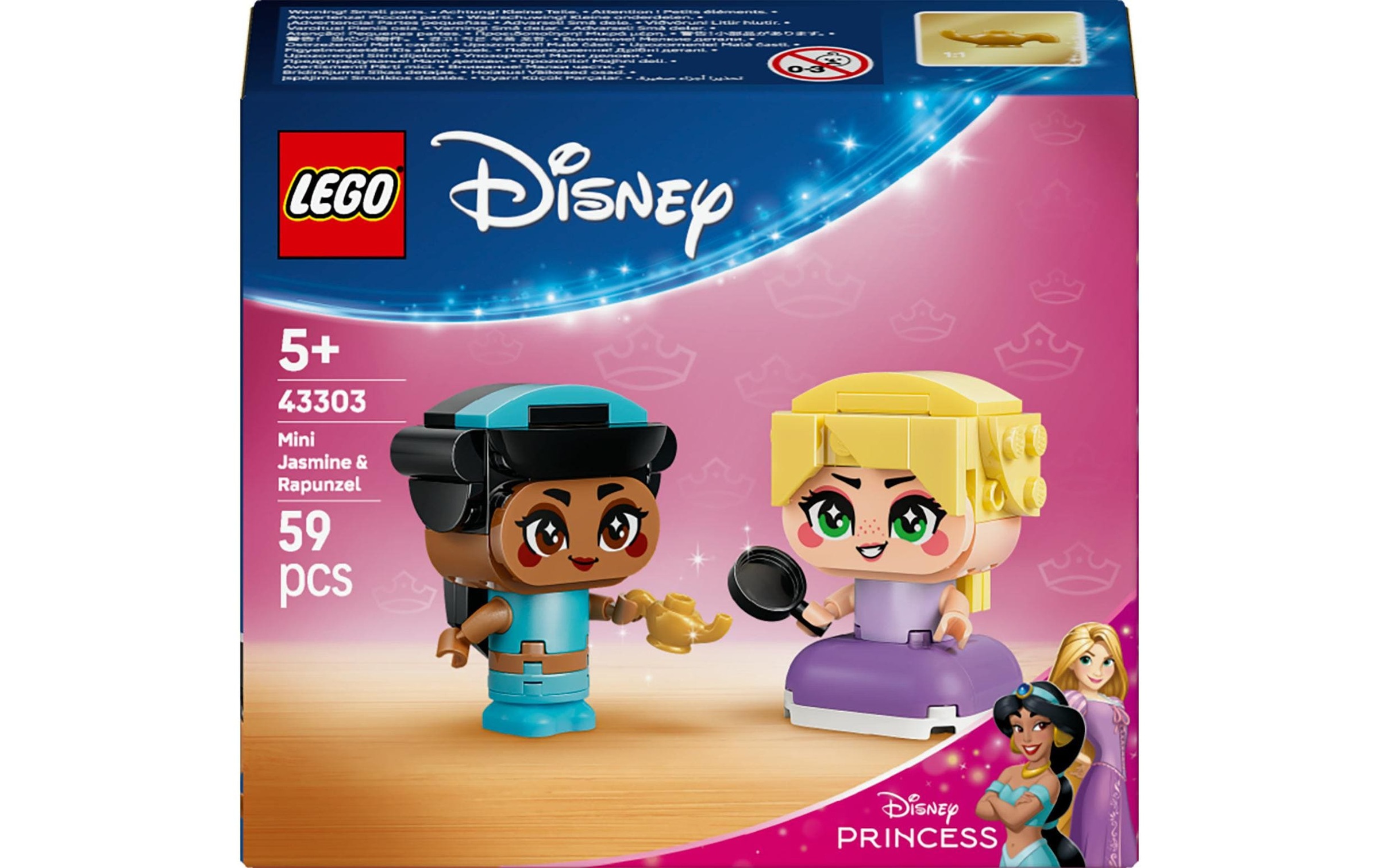 Image of Konstruktionsspielsteine "Disney Princess Mini-Prinzessinnen Jasmin und Rapunzel 43303" Kategorie: Disney