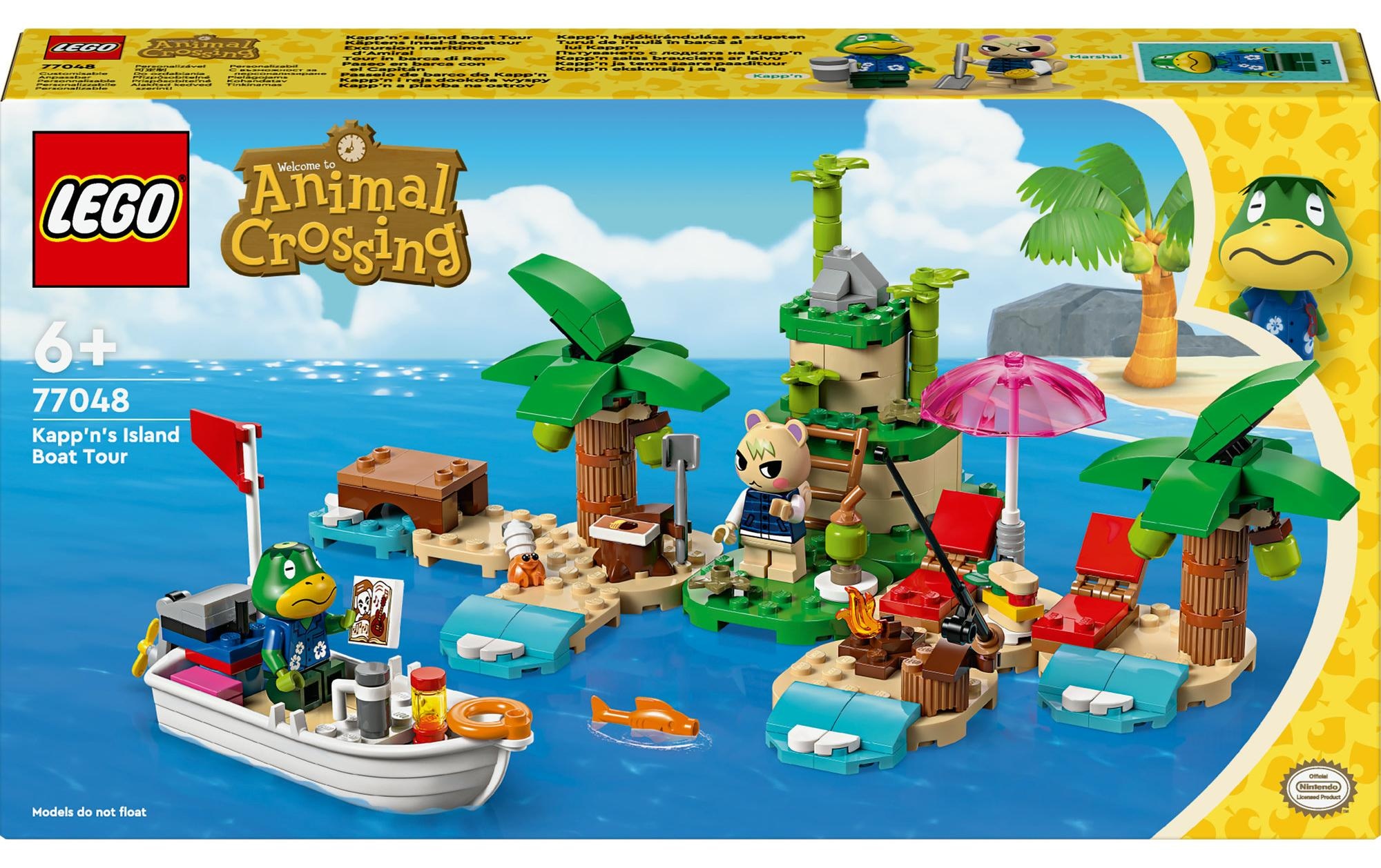 Spielbausteine »Animal Crossing Käptens Insel-Bootstour 77048«, (233 St.)