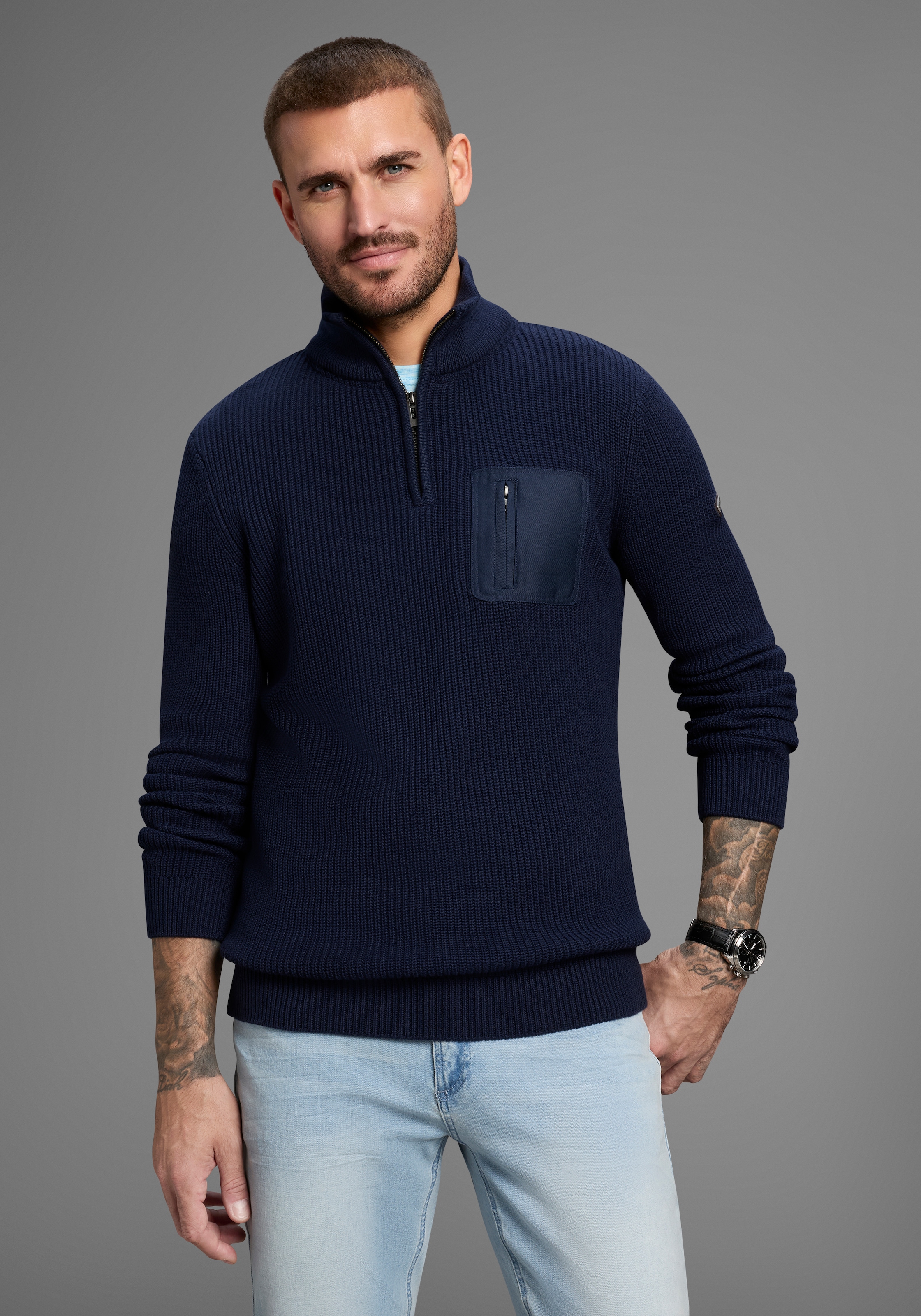 Image of Bruno Banani Troyer mit Brusttasche