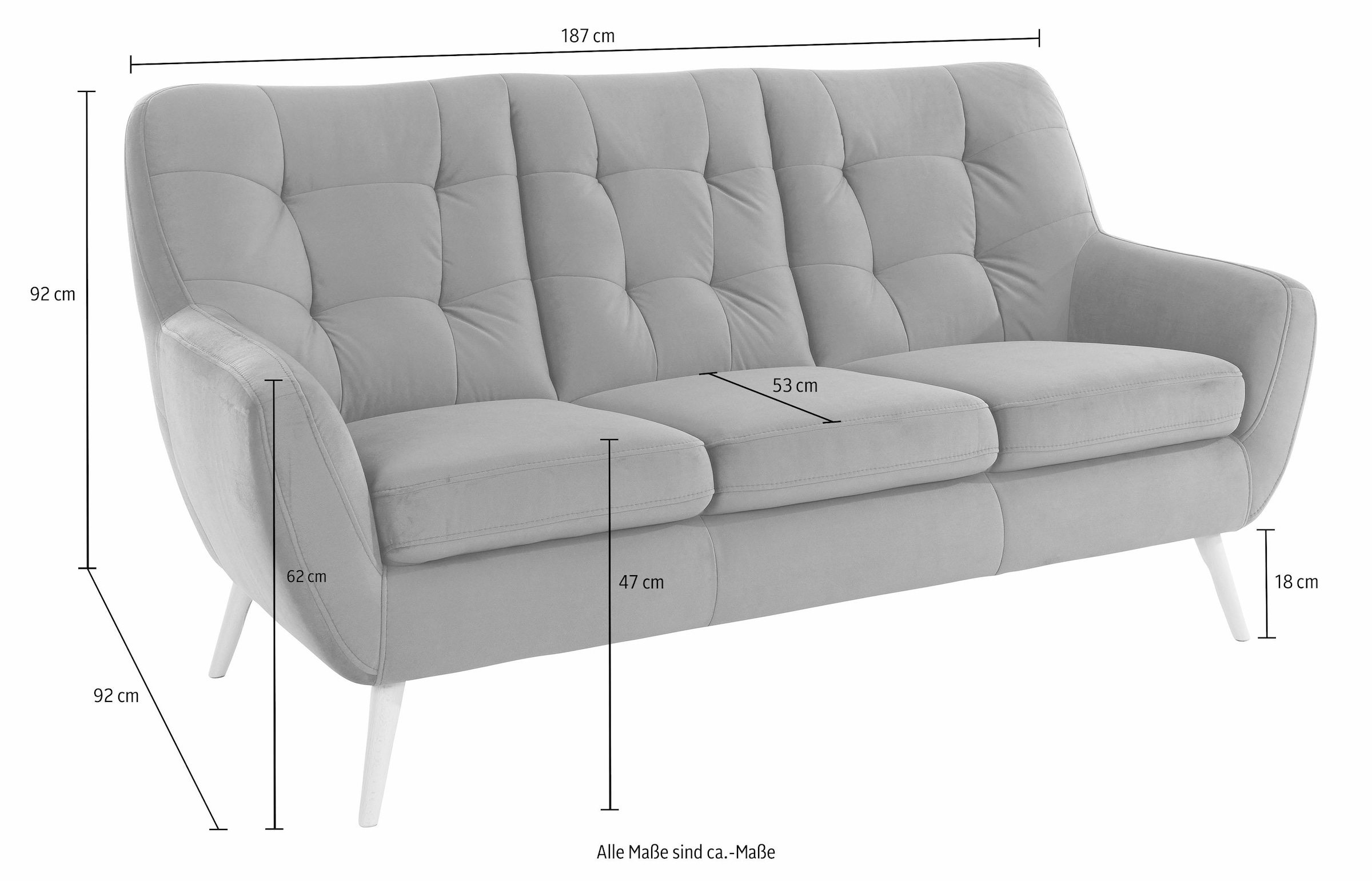 exxpo - sofa fashion 3-Sitzer »Scandi«