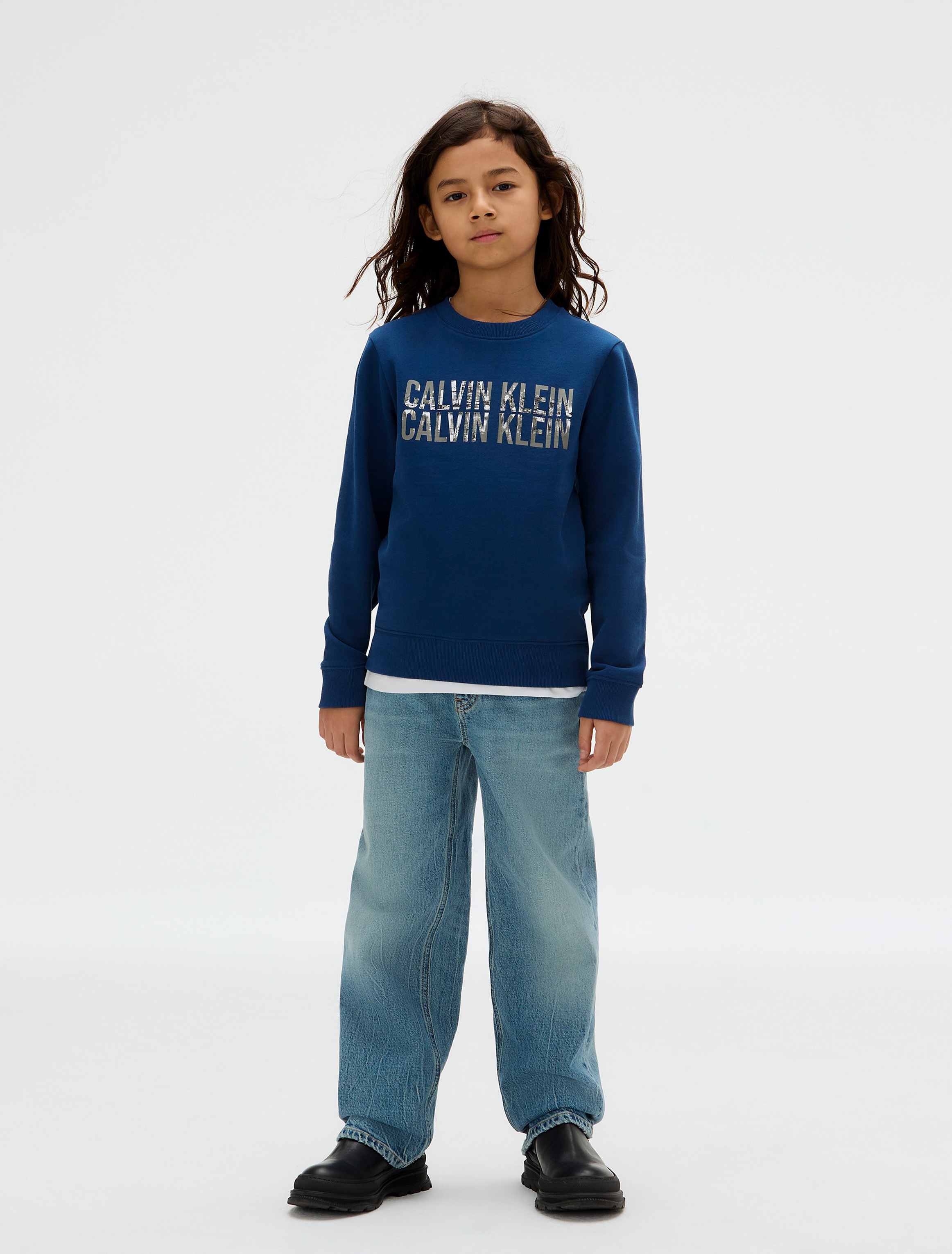 Calvin Klein Jeans Sweatshirt »TERRY SEASONAL LOGO CN«, für Kinder bis 16 Jahre, Fotodruck