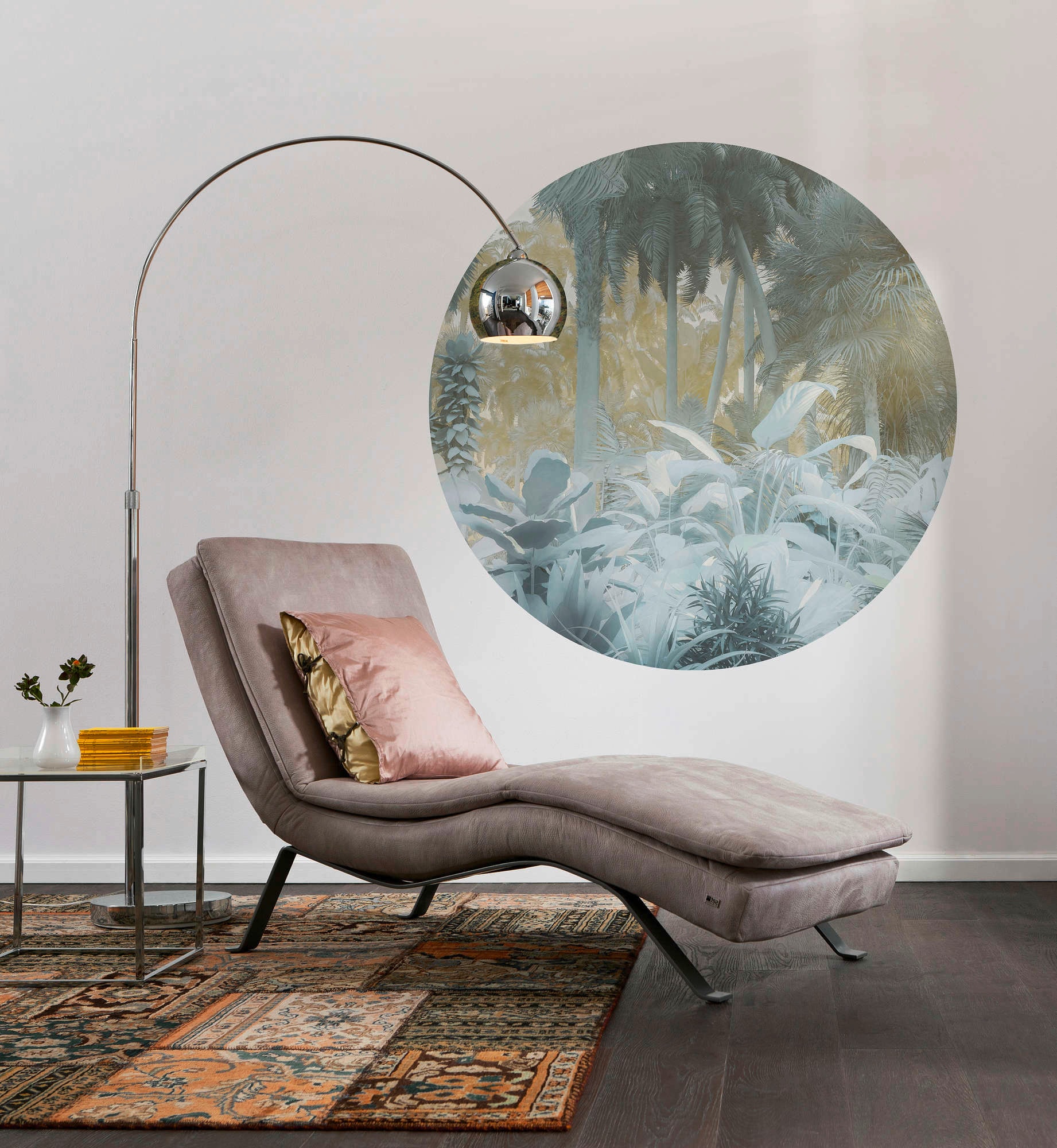 Komar Vliestapete »Vlies selbstklebend - Exotic Jungle - Grösse 125 x 125 cm«, bedruckt, Wohnzimmer, Schlafzimmer