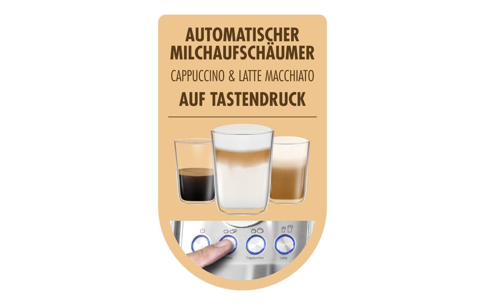 Gastroback Machine à espresso »42722 DESIGN ESPRESSO PICCOLO PRO M« mit integriertem, automatischem Milchaufschäumer