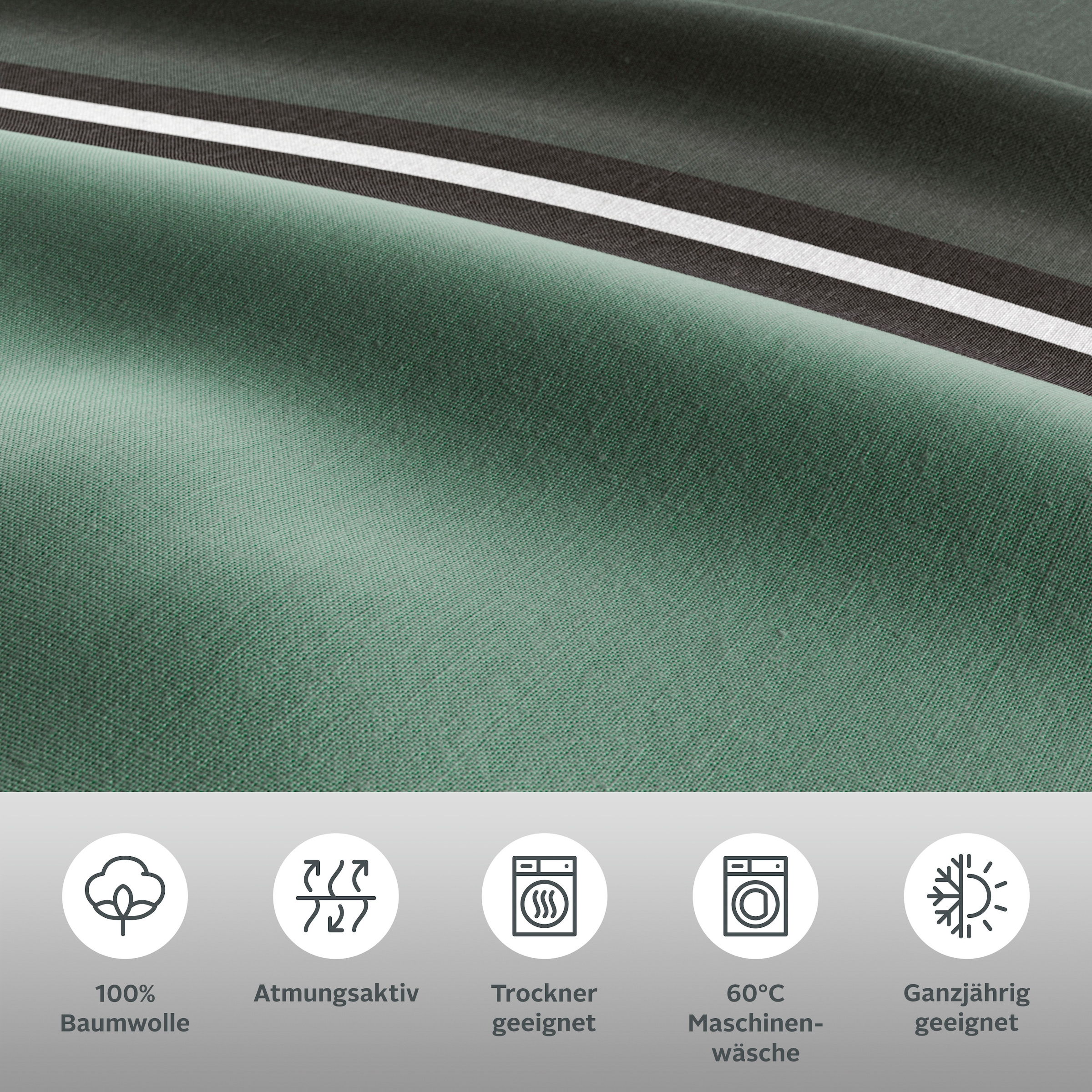 GOODproduct Linge de lit »Cassia« 2 Bettwäsche aus Baumwolle,ab Gr. 135x200 cm, Marke H.I.S GOODproduct
